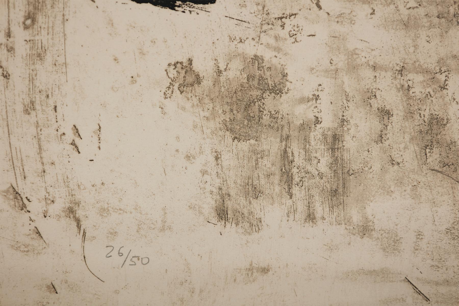 Personatge I Estels II, 1979 - Brown Abstract Print by Joan Miró