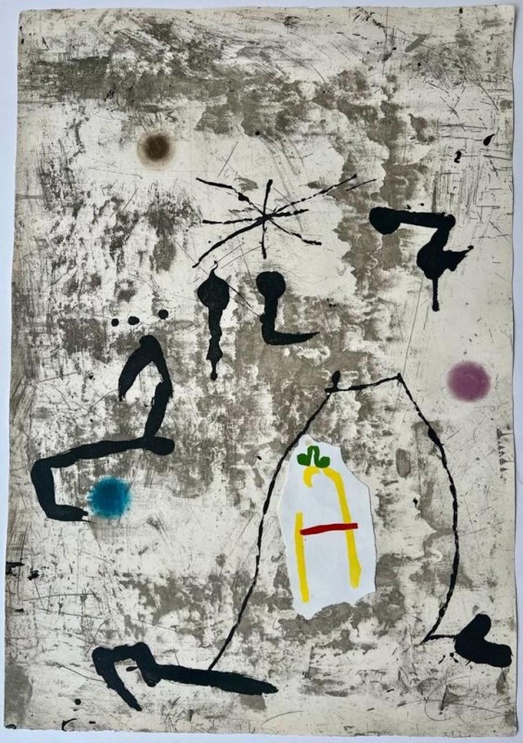 Personatge I Estels V  - Print by Joan Miró