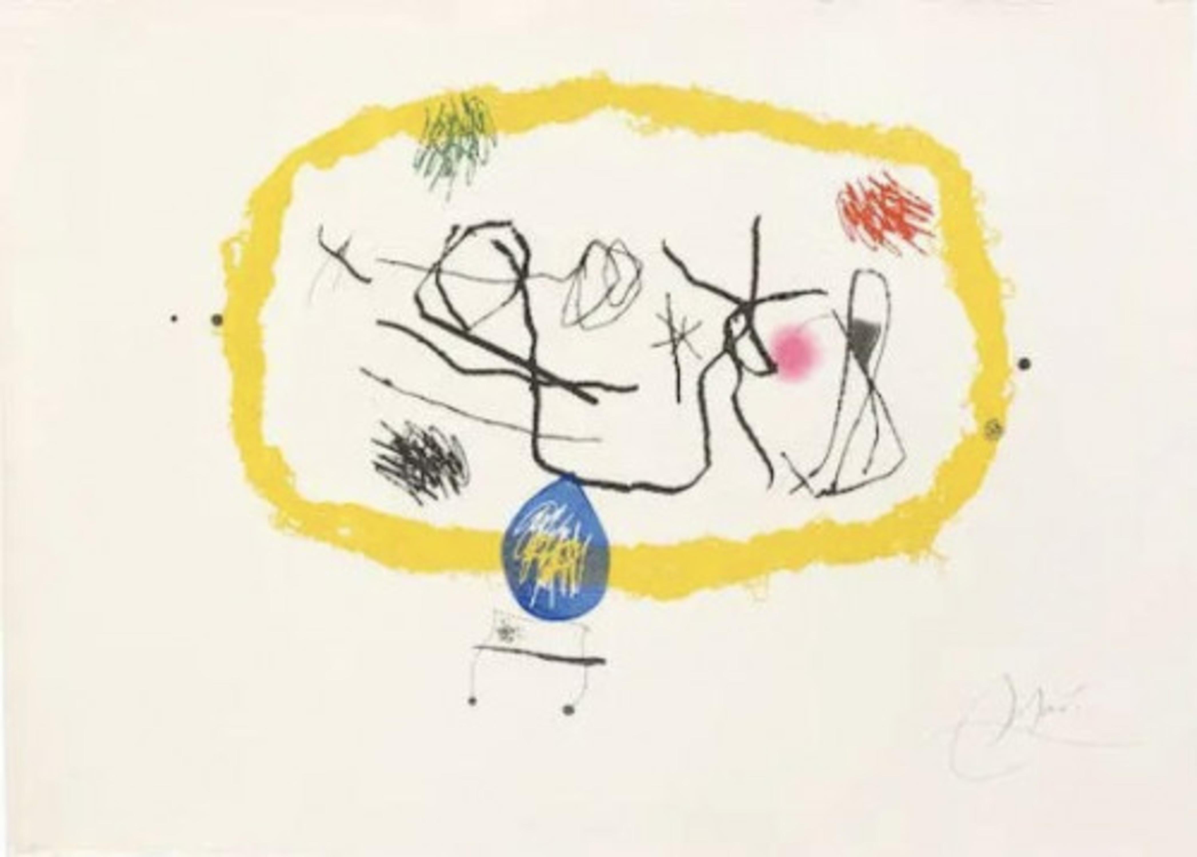 Personatges Solars - Print by Joan Miró