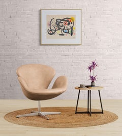 Personnage a l'oei'l rouge (Abstract, Modern, Surrealism, Colorful)