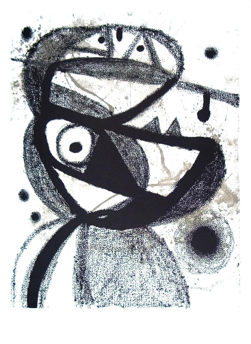 Joan Miró Abstract Print - Personnage