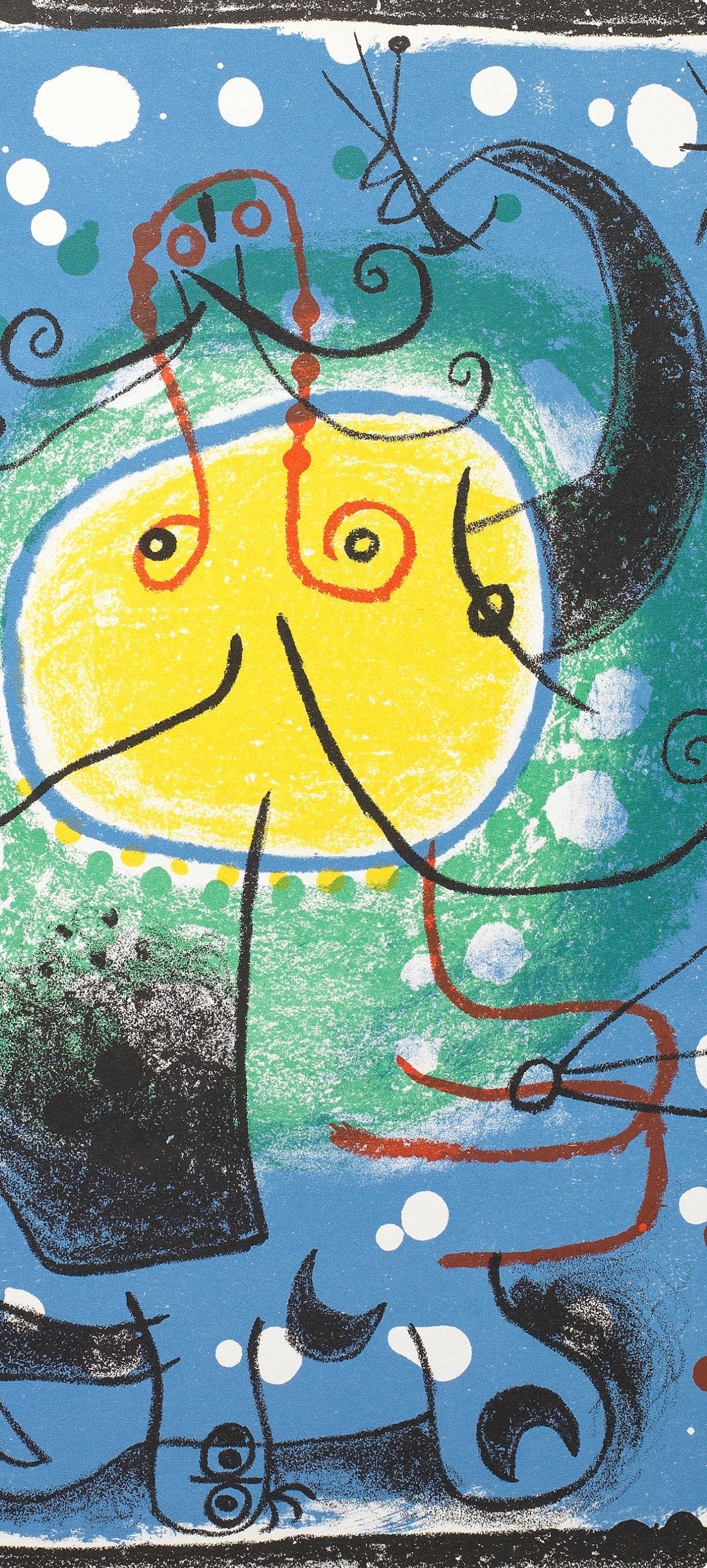 Personnage (Mourlot 244), Société internationale d'art XXe siècle - Print by Joan Miró