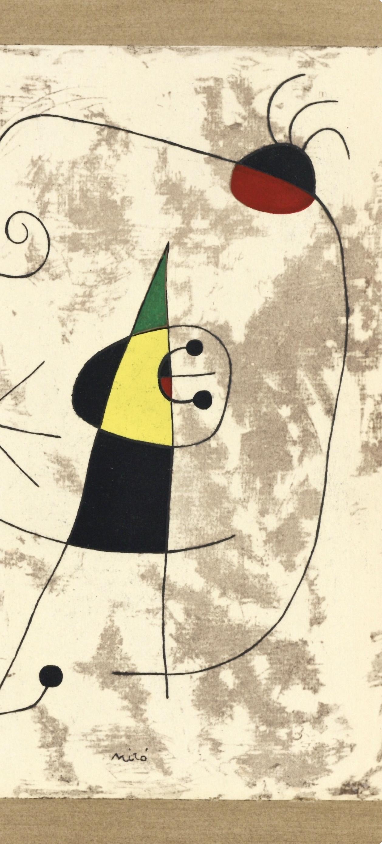 Personnages, Société internationale d'art XXe siècle - Surrealist Print by Joan Miró