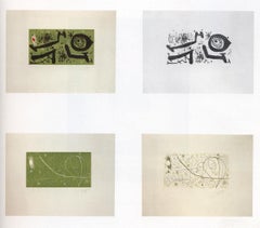 Picasso I Els Reventos - Original set of 4 etchings by Joan Mirò - 1973