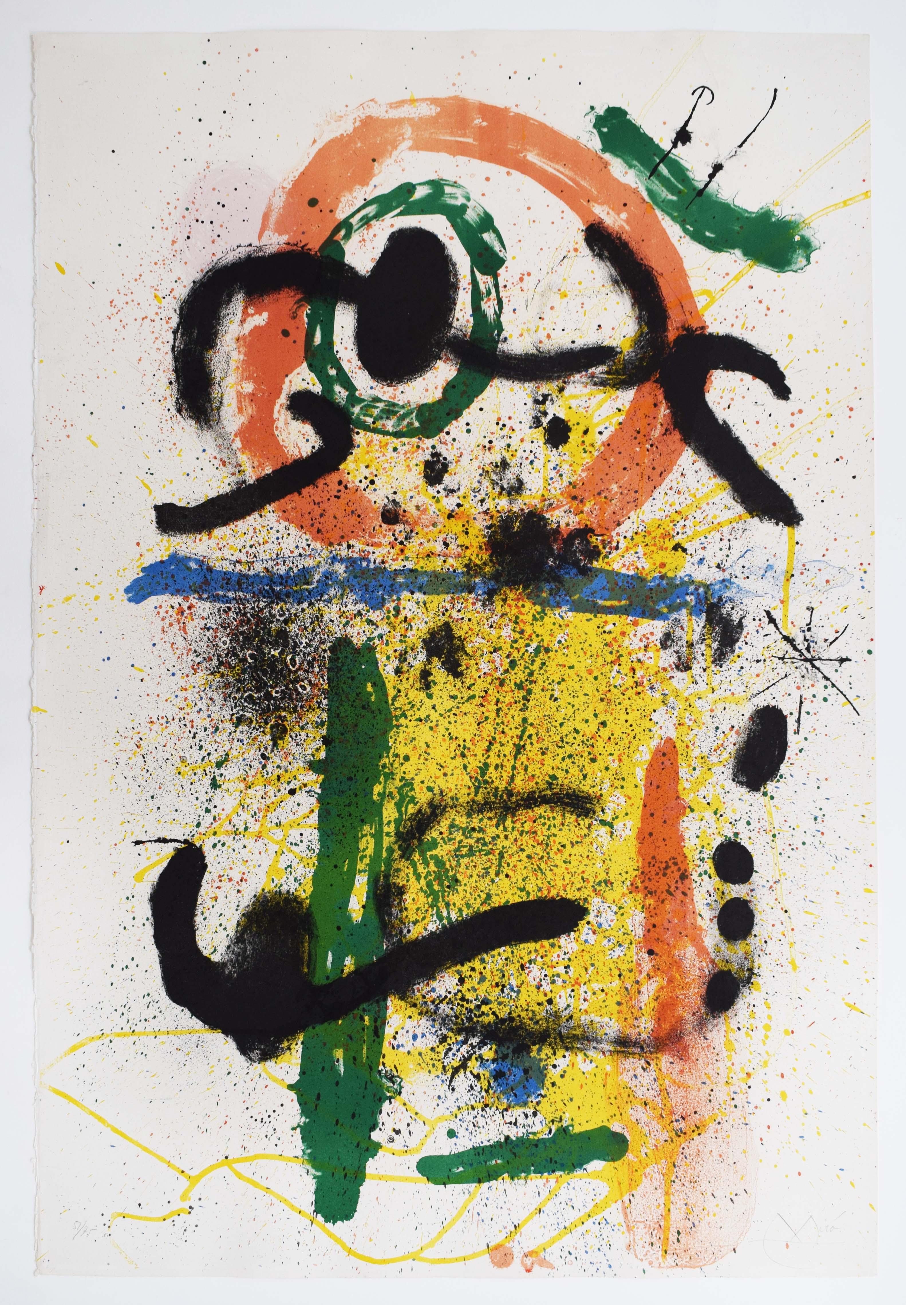 Pierrot the Fool - Spanish Abstract Surrealism Cinema Godard Pierrot le Fou - Print by Joan Miró