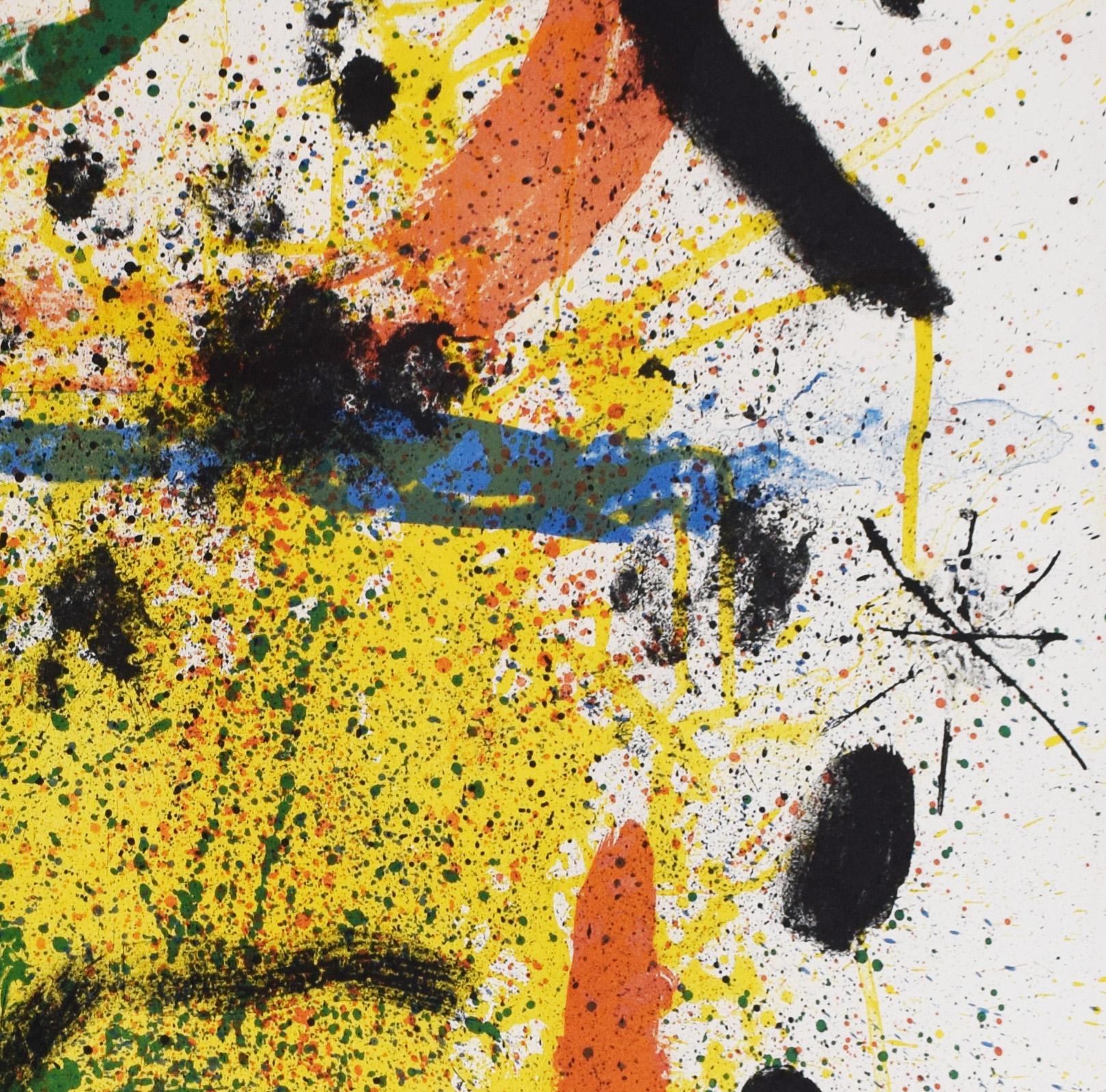 Pierrot the Fool - Spanish Abstract Surrealism Cinema Godard Pierrot le Fou - Beige Abstract Print by Joan Miró