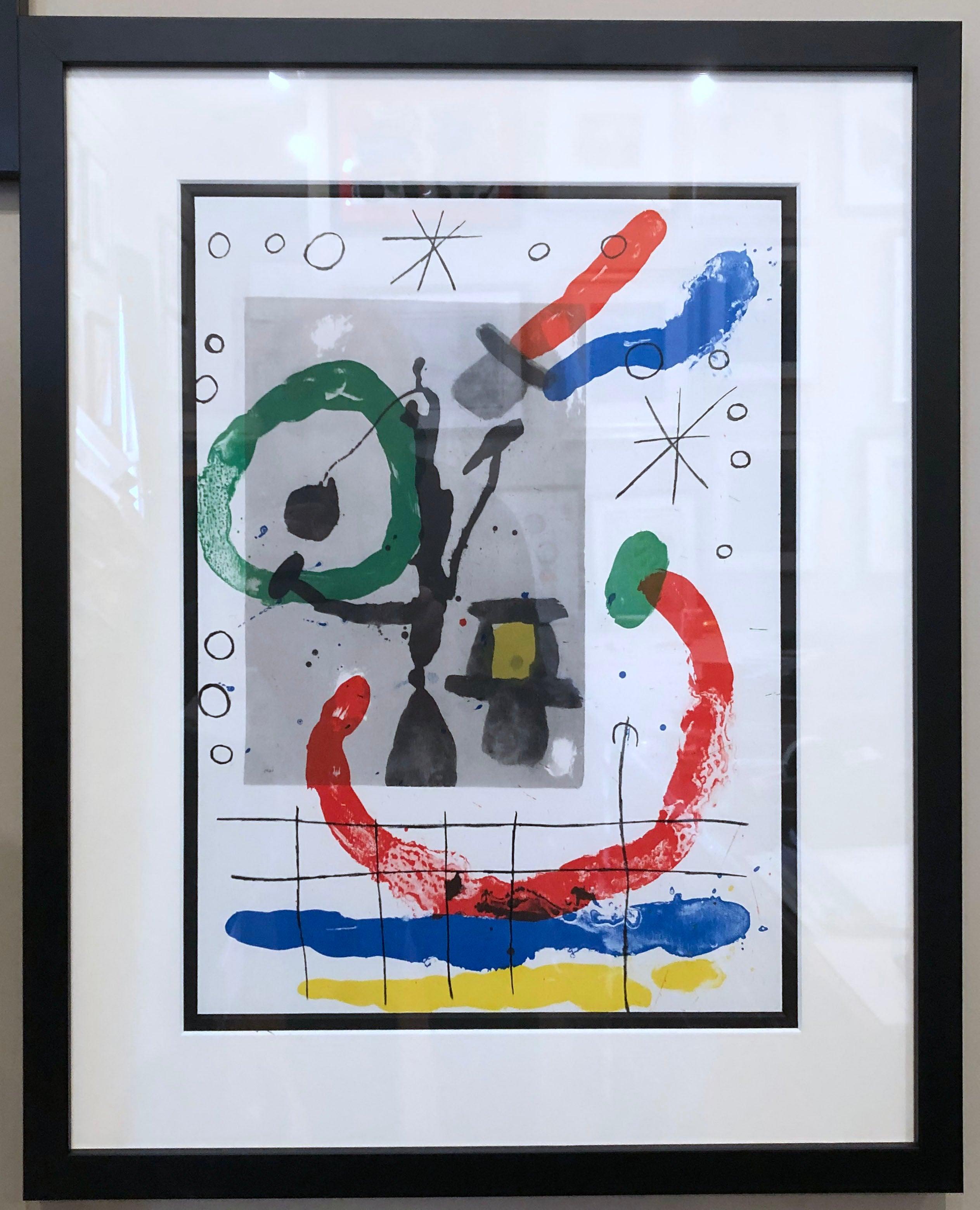 Platte 13, aus dem Jahr 1965 Peintures sur Cartons – Print von Joan Miró