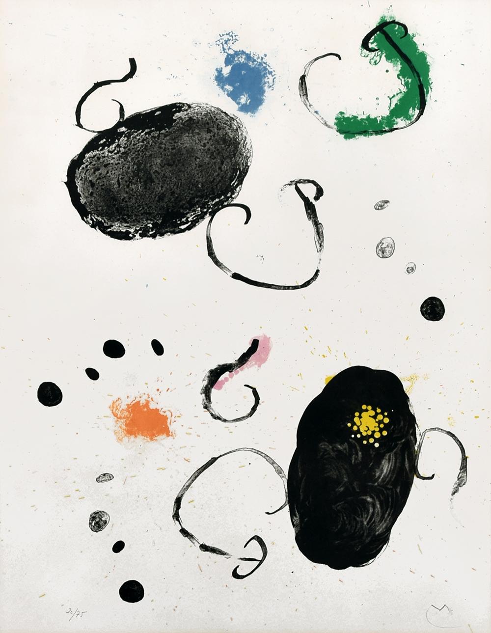Joan Miró Figurative Print - Plate 15 from Album 19