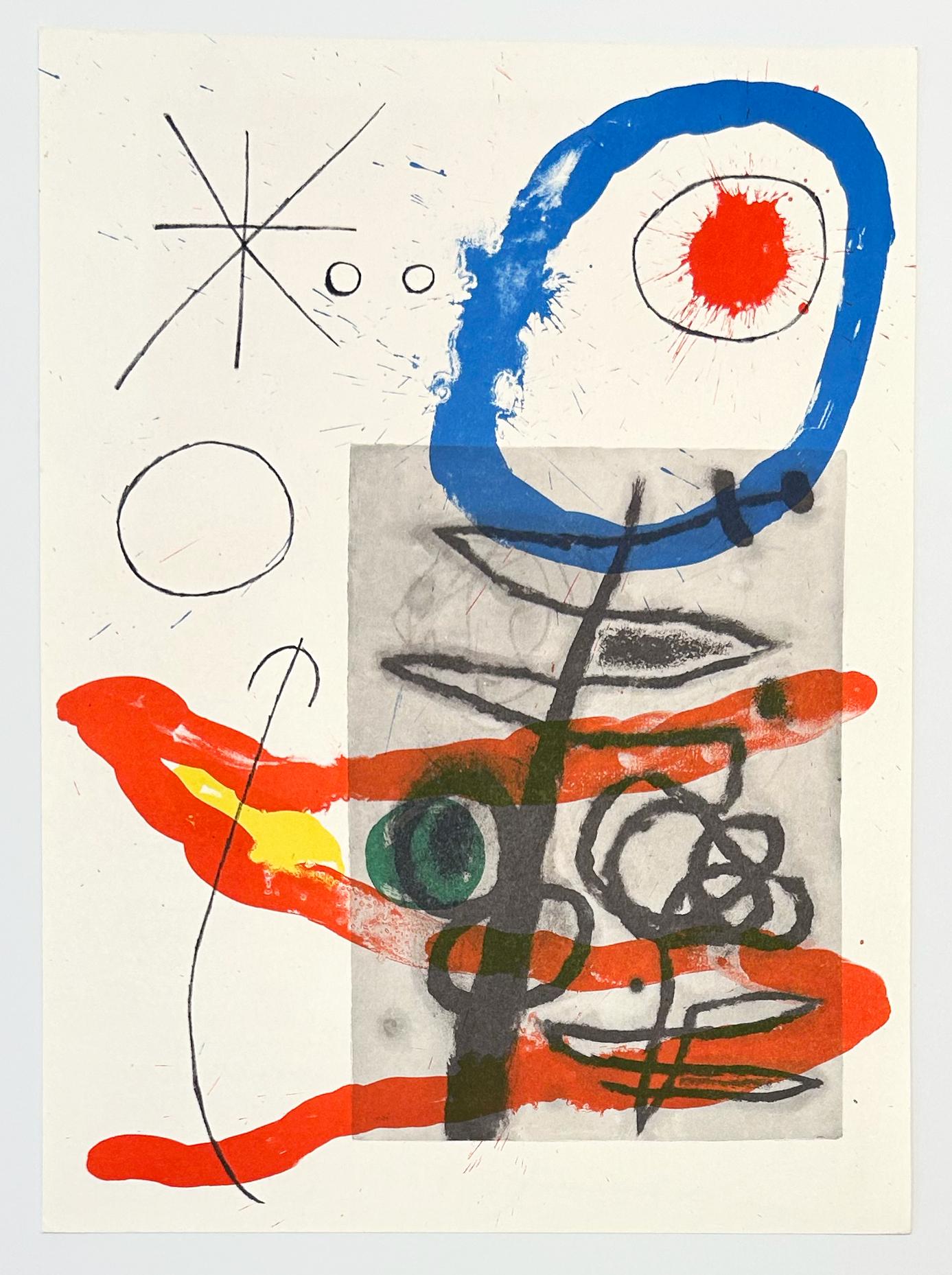 Platte 16, von 1965 Peintures sur Cartons (Abstrakt), Print, von Joan Miró