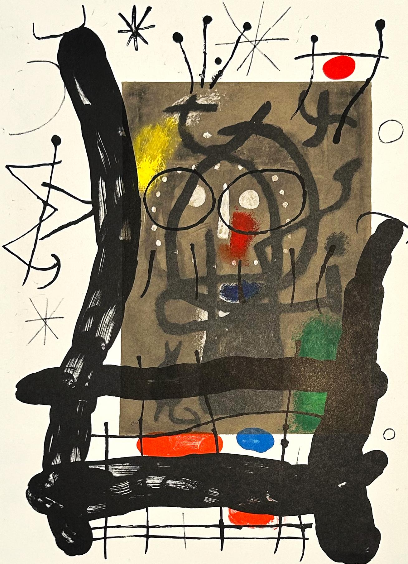Joan Miró Print - Plate 18, from 1965 Peintures sur Cartons