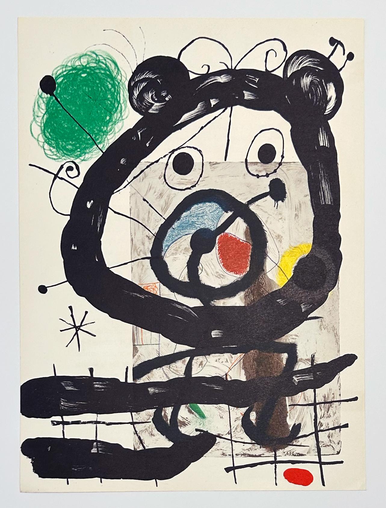 Platte 20, aus dem Jahr 1965 Peintures sur Cartons (Abstrakt), Print, von Joan Miró