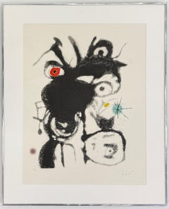 Plate 4 From Espriu-Miro, Dupin 872 (large signed aquatint etching)