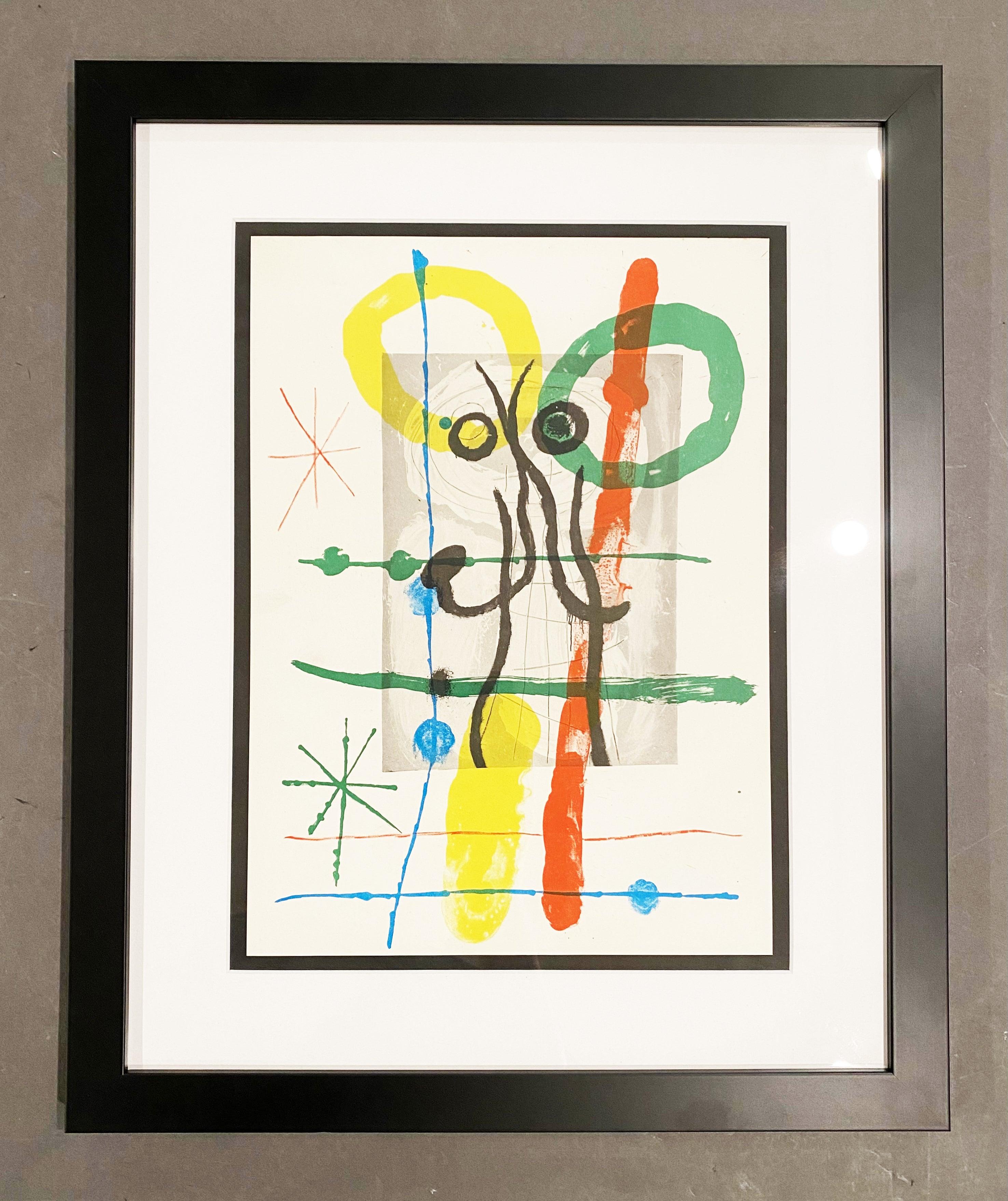Platte 6, von 1965 Peintures sur Cartons – Print von Joan Miró