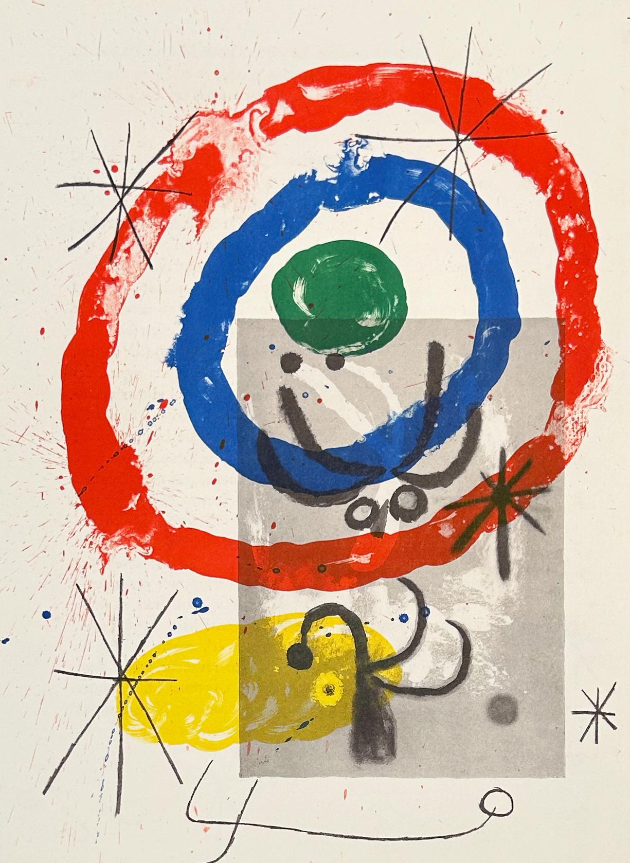 Joan Miró Print - Plate 9, from 1965 Peintures sur Cartons