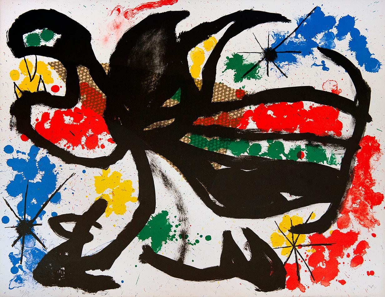 Joan Miró Abstract Print - Plate III, from Album 19