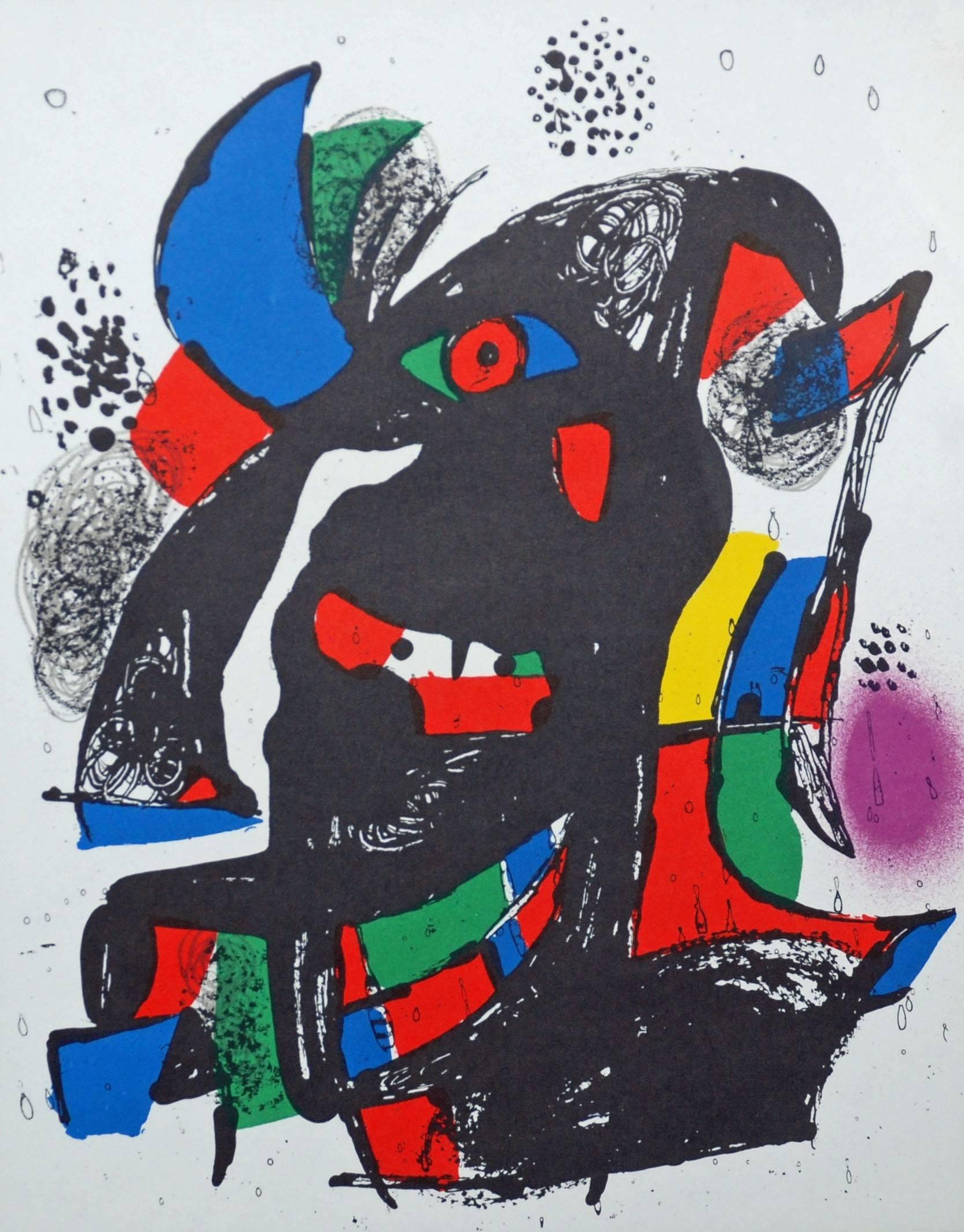 Plate III, from Miro Lithographe IV - Print by Joan Miró