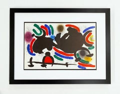 Joan Miro Lithograph, Abstract, 1972, Plate IV from Lithographe I