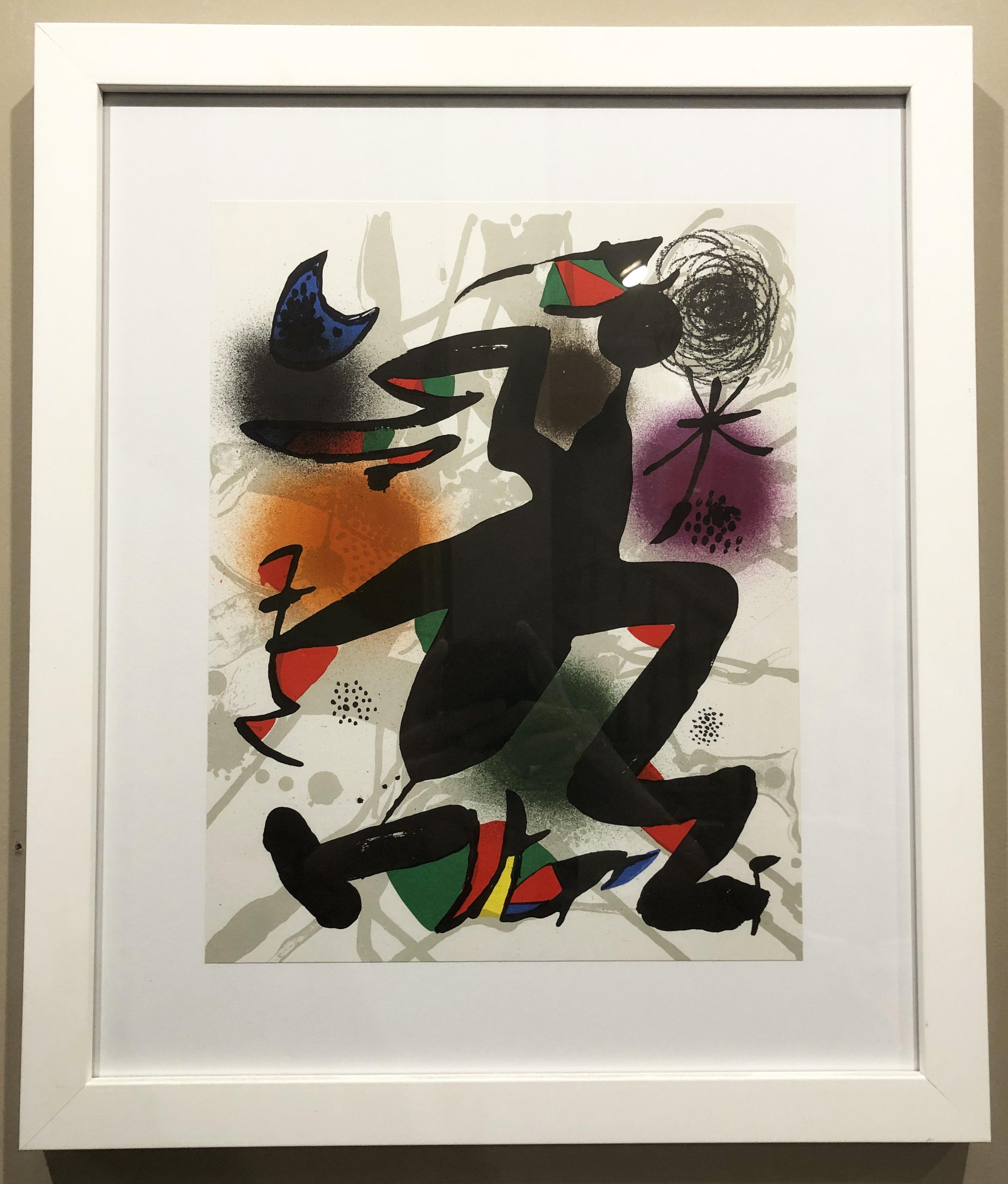 Plate IV,  from Miro Lithographe III - Print by Joan Miró