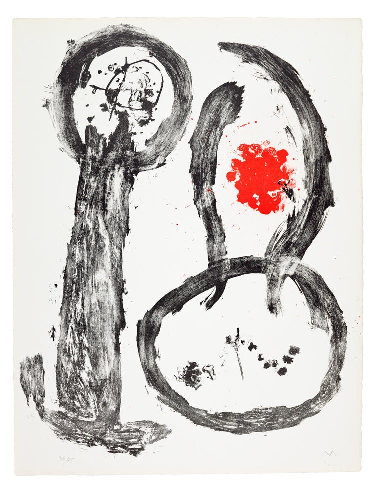 Joan Miró Abstract Print - Plate IX, from Album 19