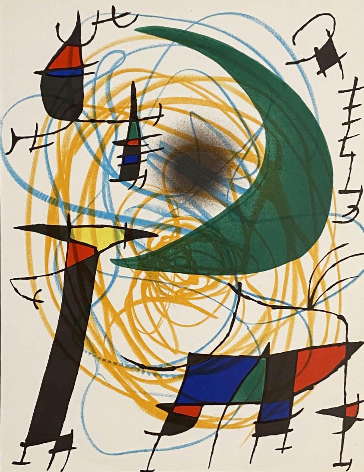 Joan Miró Print - Plate V, from 1972 Lithographe I