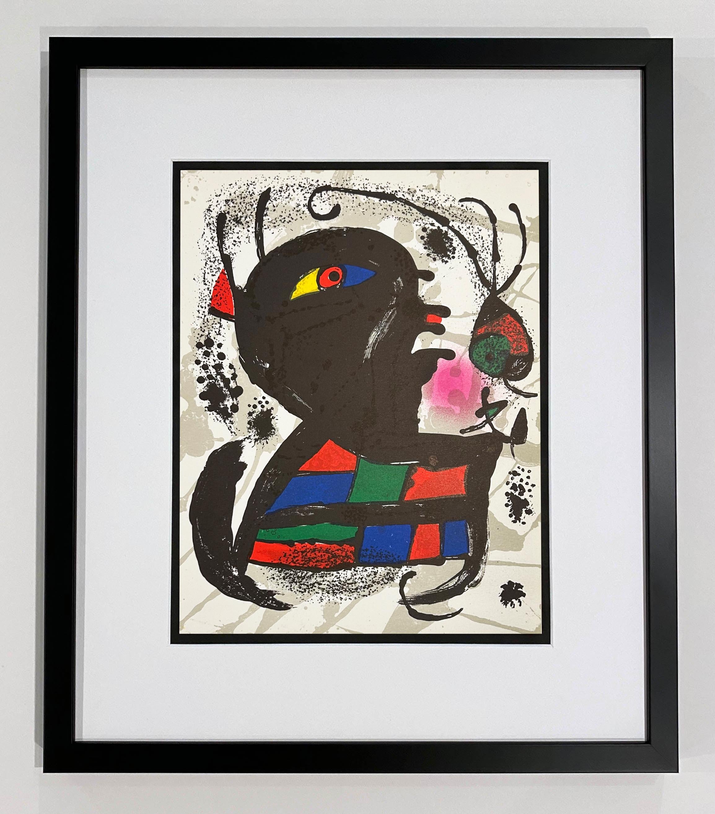 Plate V, from 1977 Lithographe III - Print by Joan Miró
