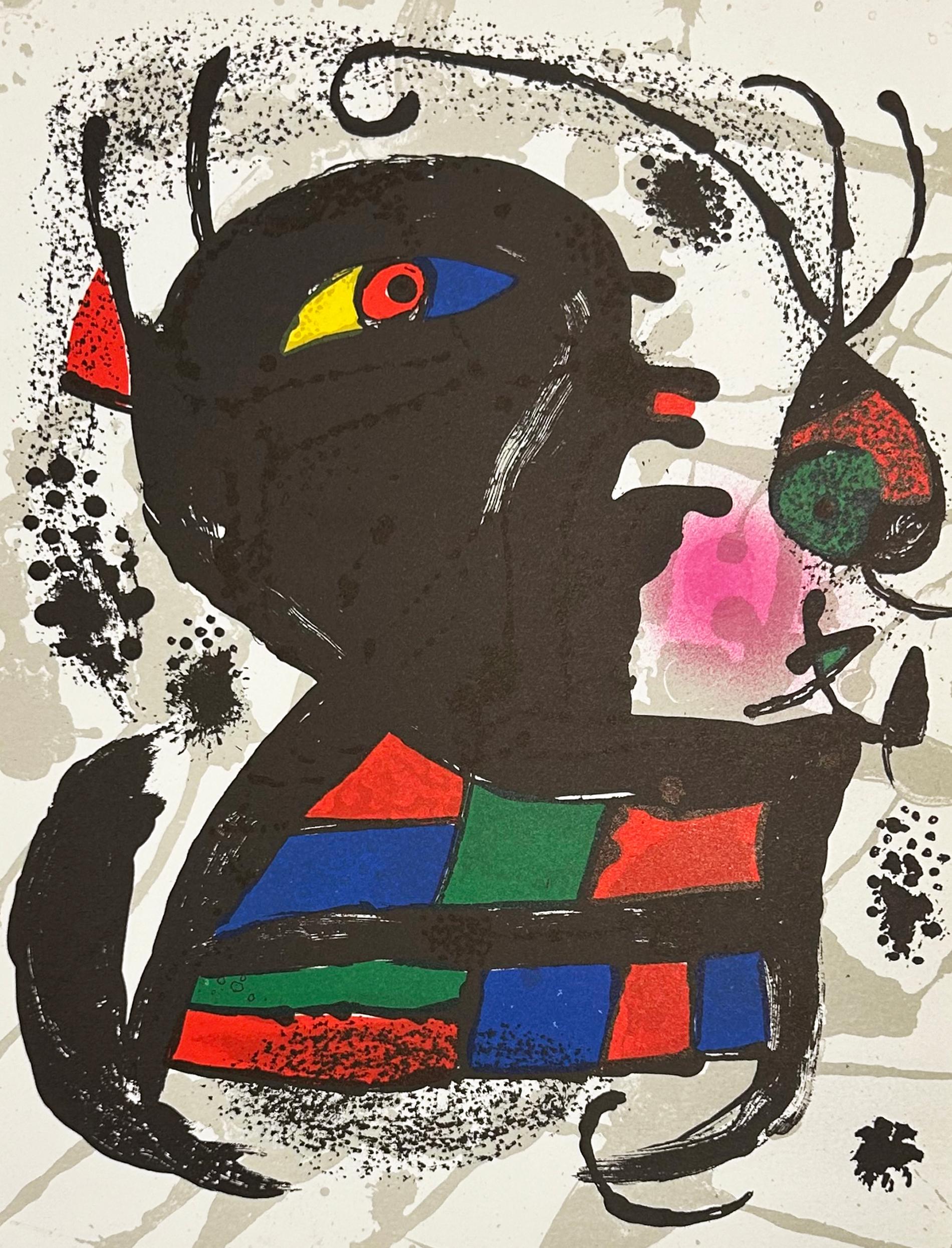 Joan Miró Print - Plate V, from 1977 Lithographe III