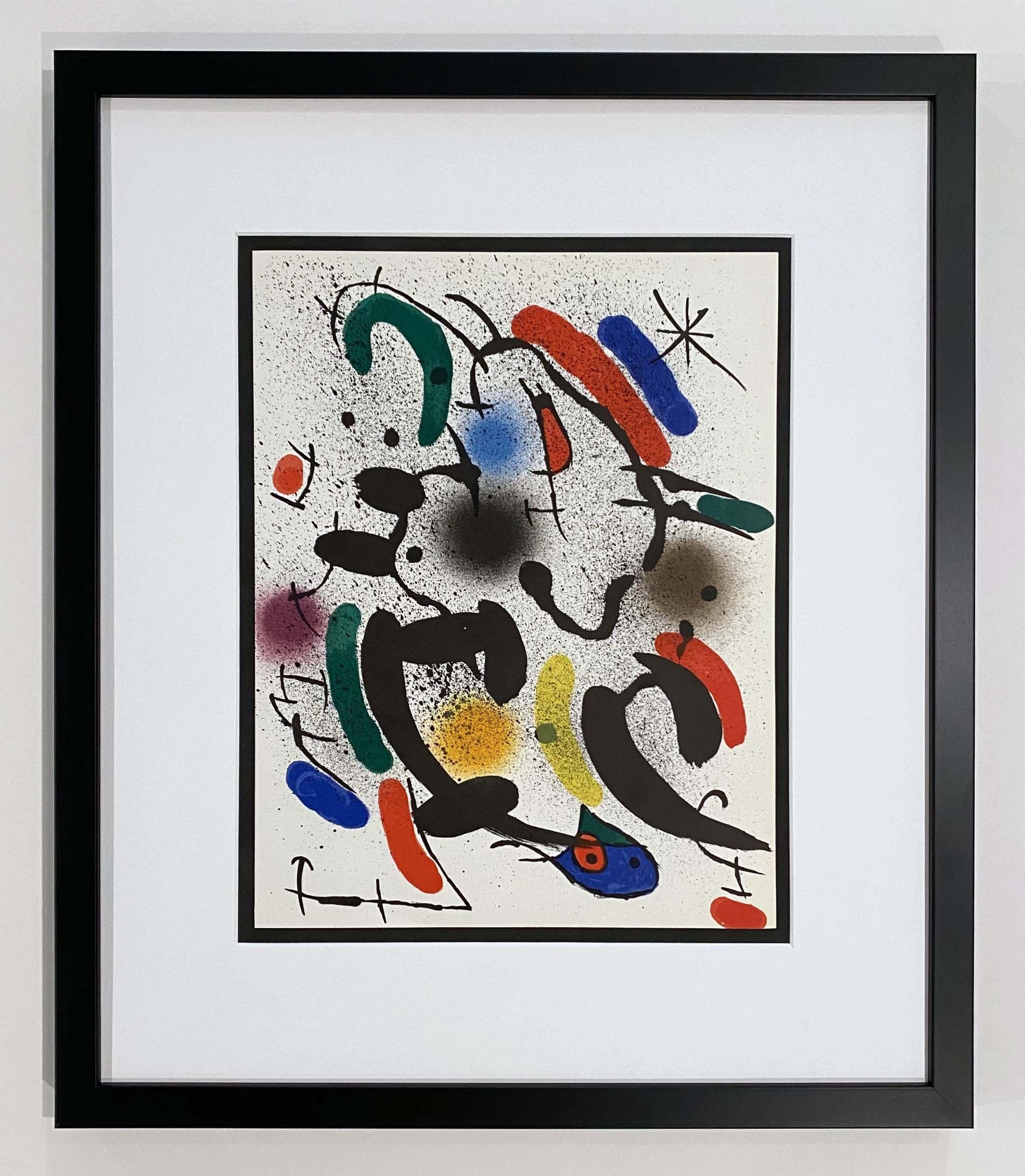 Plate VI, from 1972 Lithographe I - Print by Joan Miró