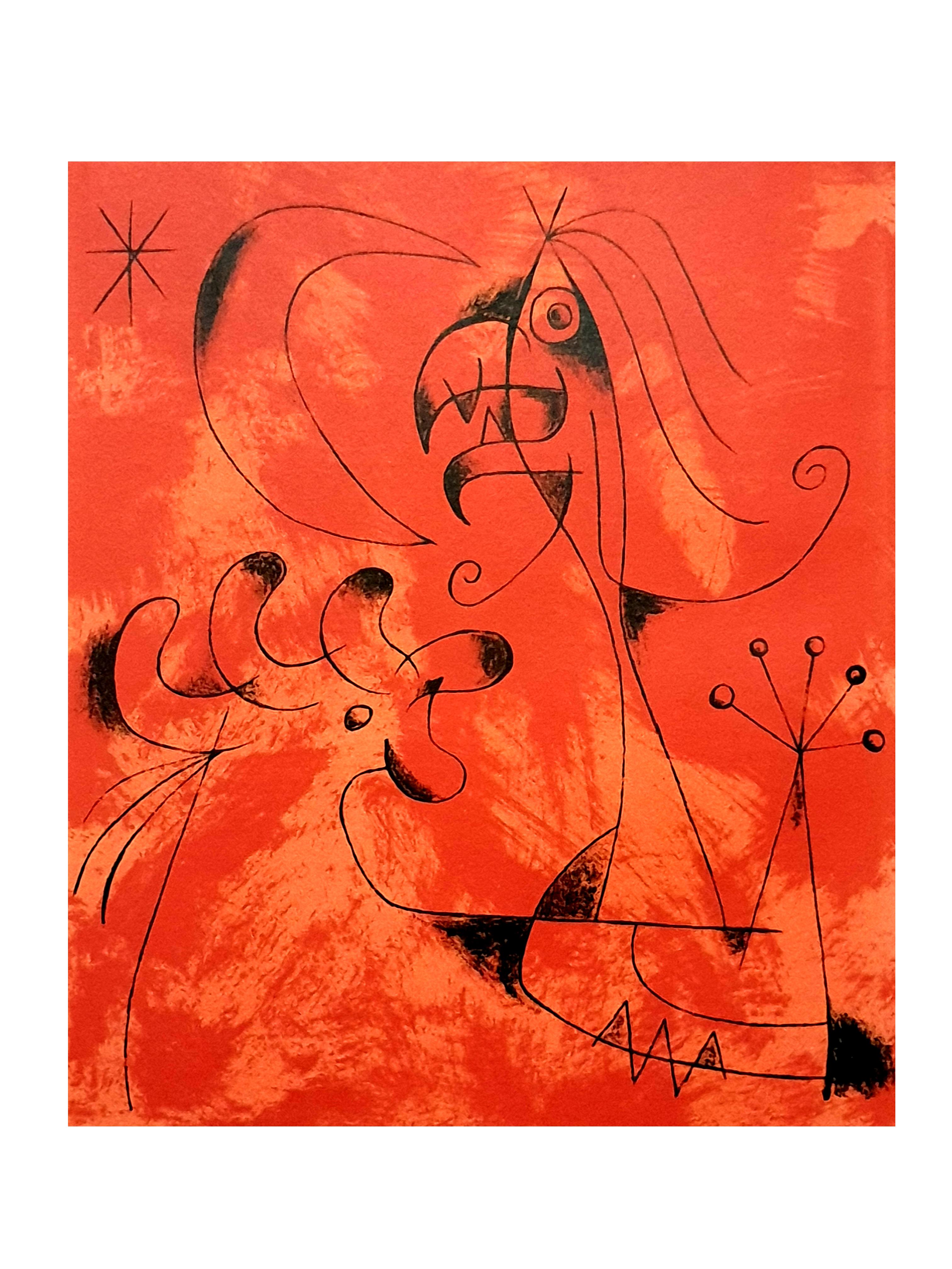 Plate VI, from Joan Miro by Jacques Prévert and Georges Ribemont-Dessaignes