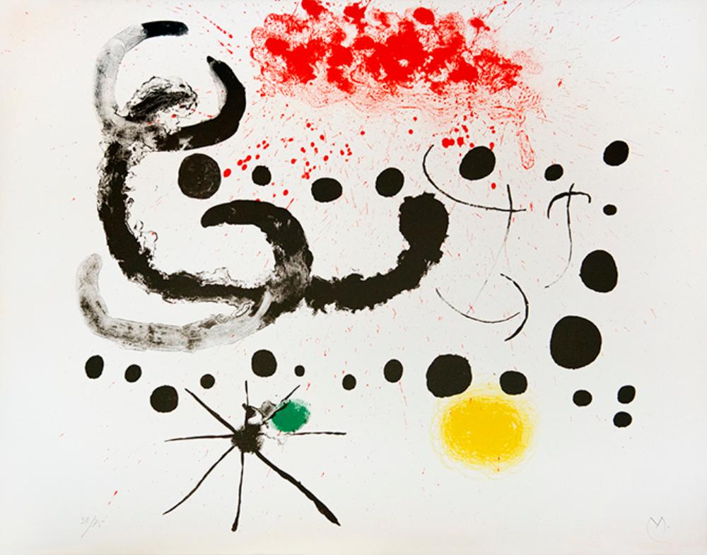 Joan Miró Abstract Print - Plate XII, from Album 19