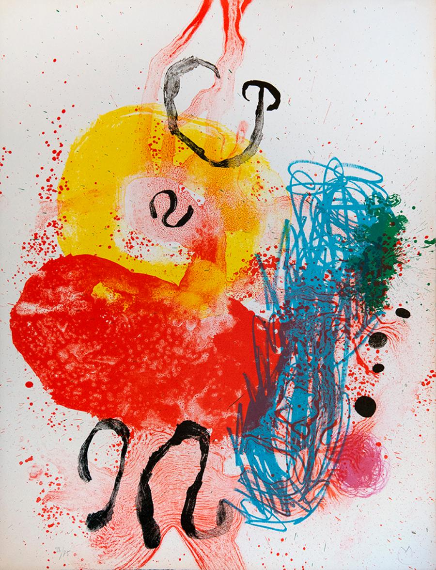 Joan Miró Abstract Print – Plattenteller XIV, aus dem Album 19