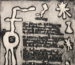 Poem III, Surrealist Etching with Aquatint and Poem by Joan Miro