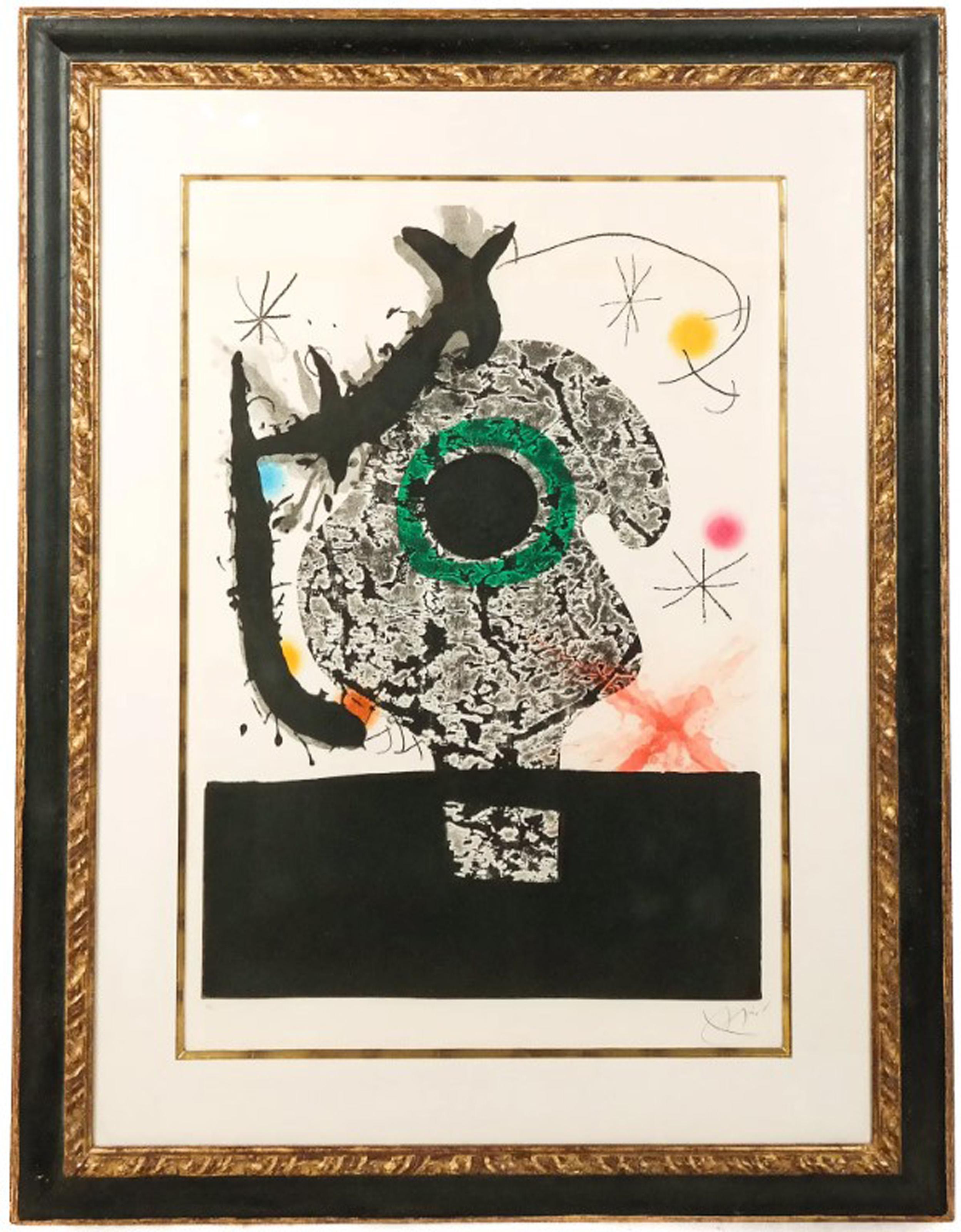 Joan Miró Abstract Print - Polypheme, Signed Surrealist Aquatint Etching by Joan Miro