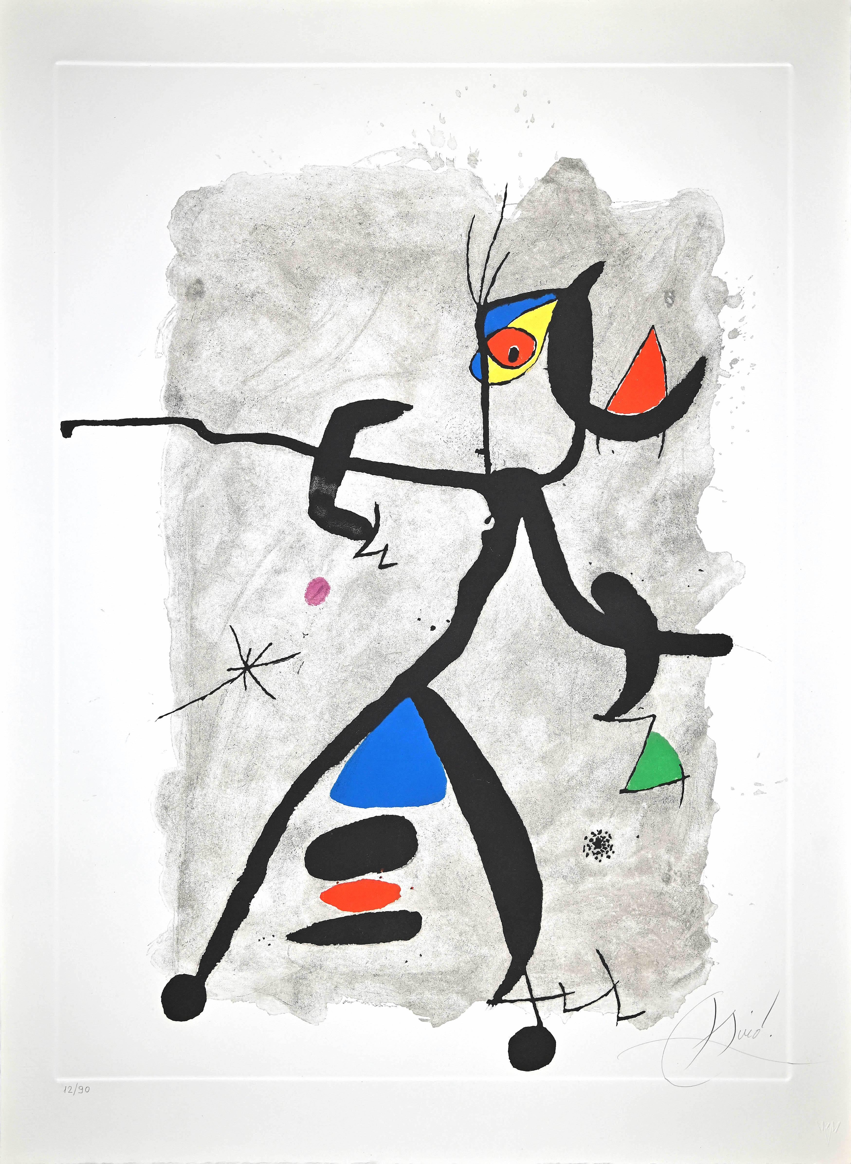 Joan Miró Abstract Print - Per Alberti, per La Spagna (For Alberti, For Spain) 