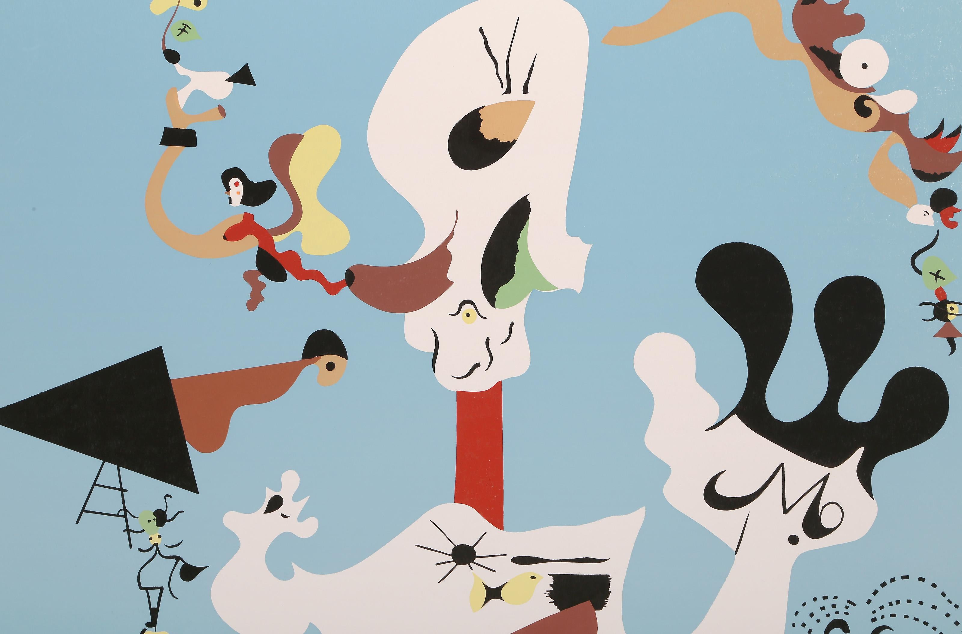Potato, Surrealist Screenprint Poster after Joan Miro - Print by Joan Miró