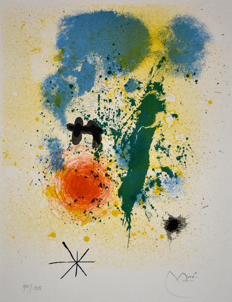 Joan Miró Abstract Print -  Preface, from: 52 Affiches - Lithograph, Spanish Abstract