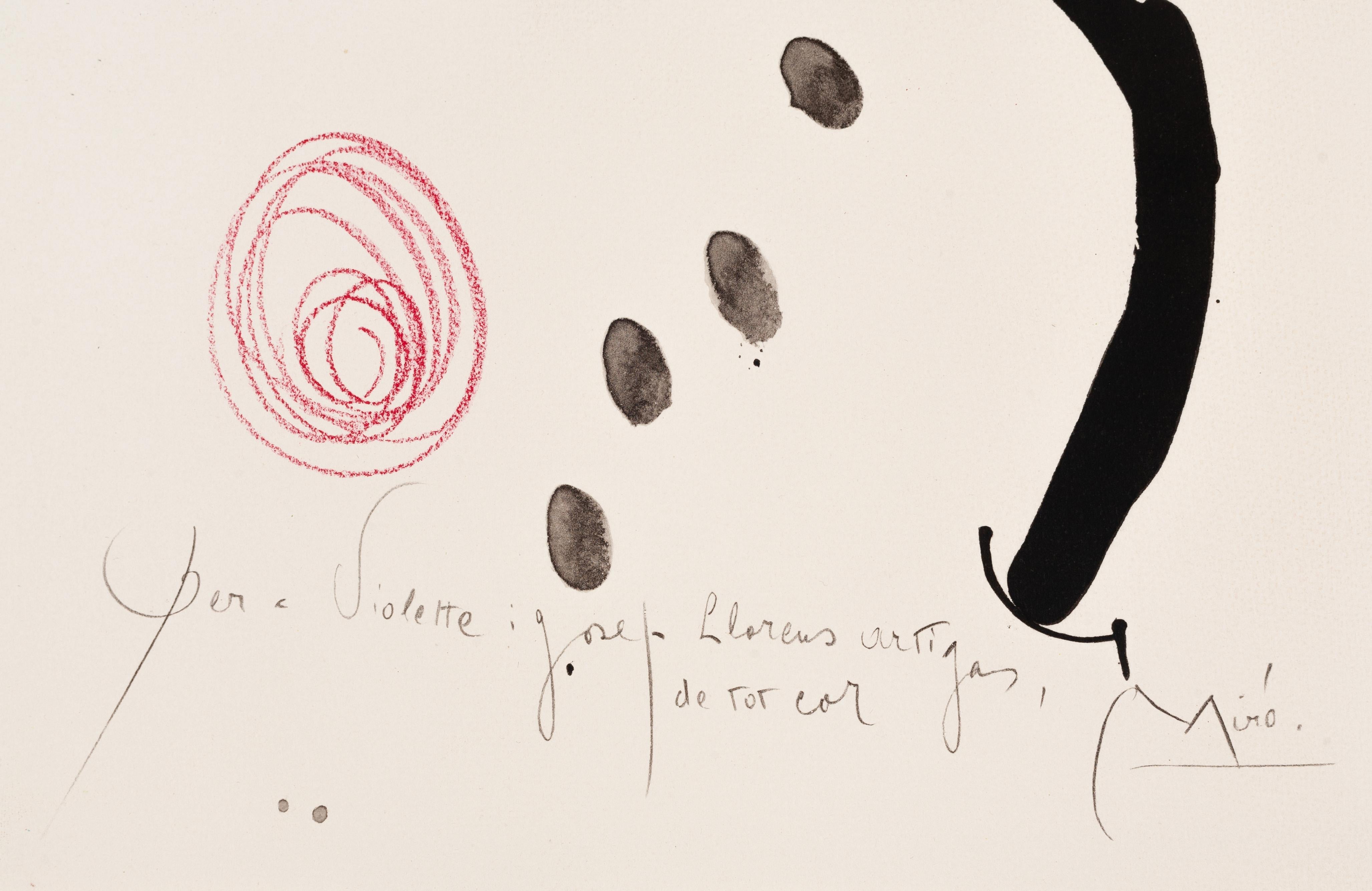 Quelques Fleurs Nr. 2: Artigas (Abstrakt), Print, von Joan Miró