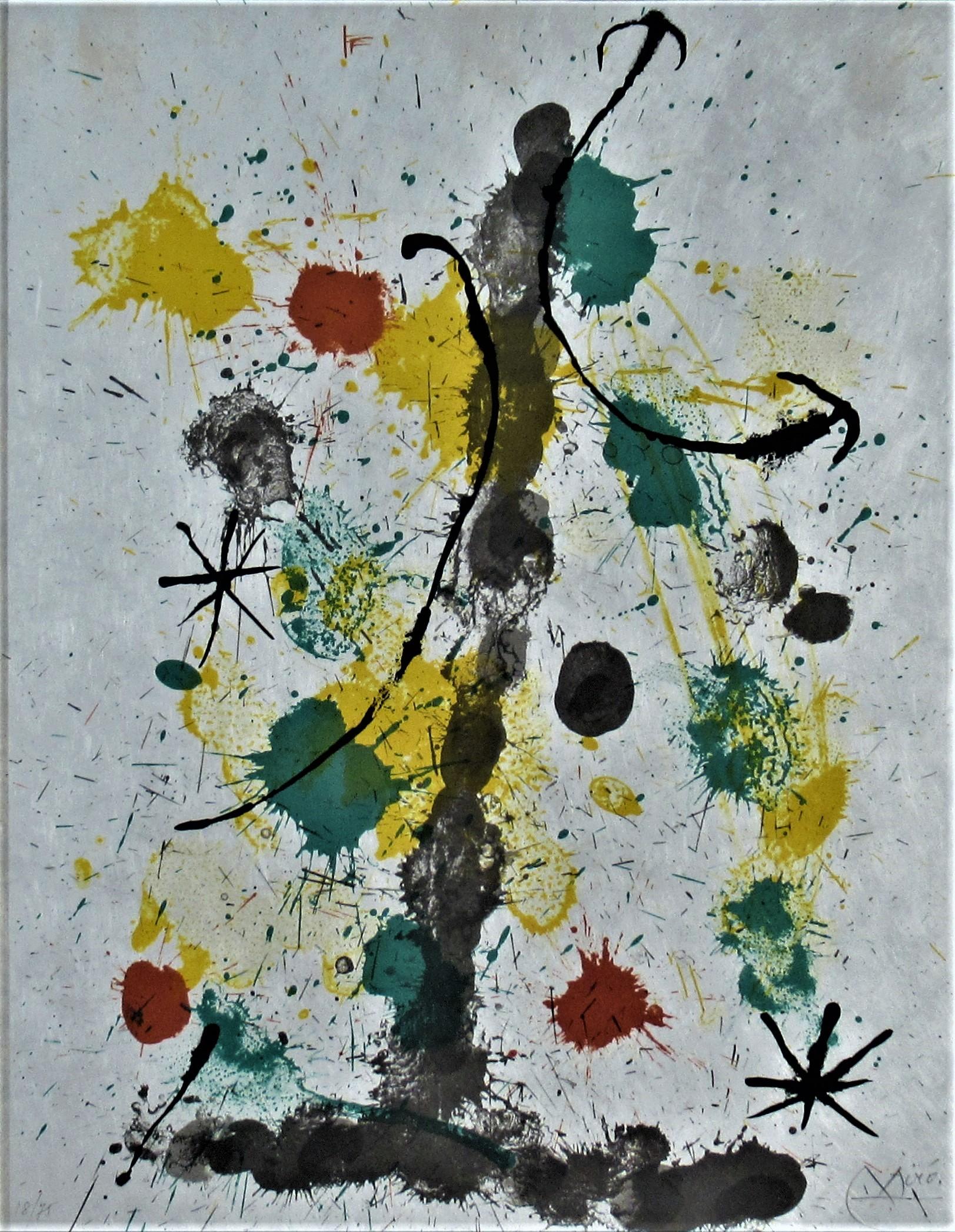 Quelques Fleurs pour des Amis (A Few Flowers for Some Friends) - Print by Joan Miró