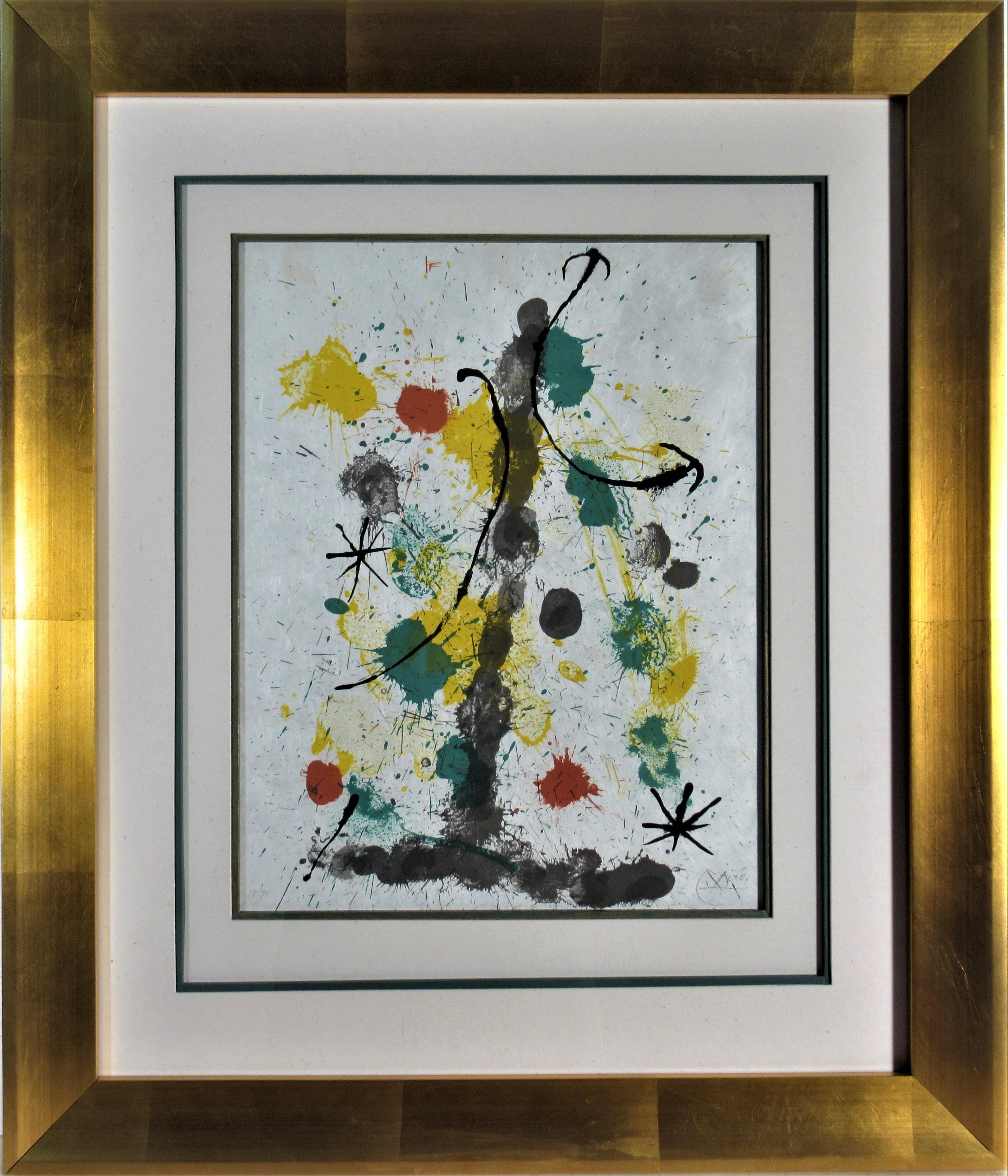 Joan Miró Abstract Print - Quelques Fleurs pour des Amis (A Few Flowers for Some Friends)