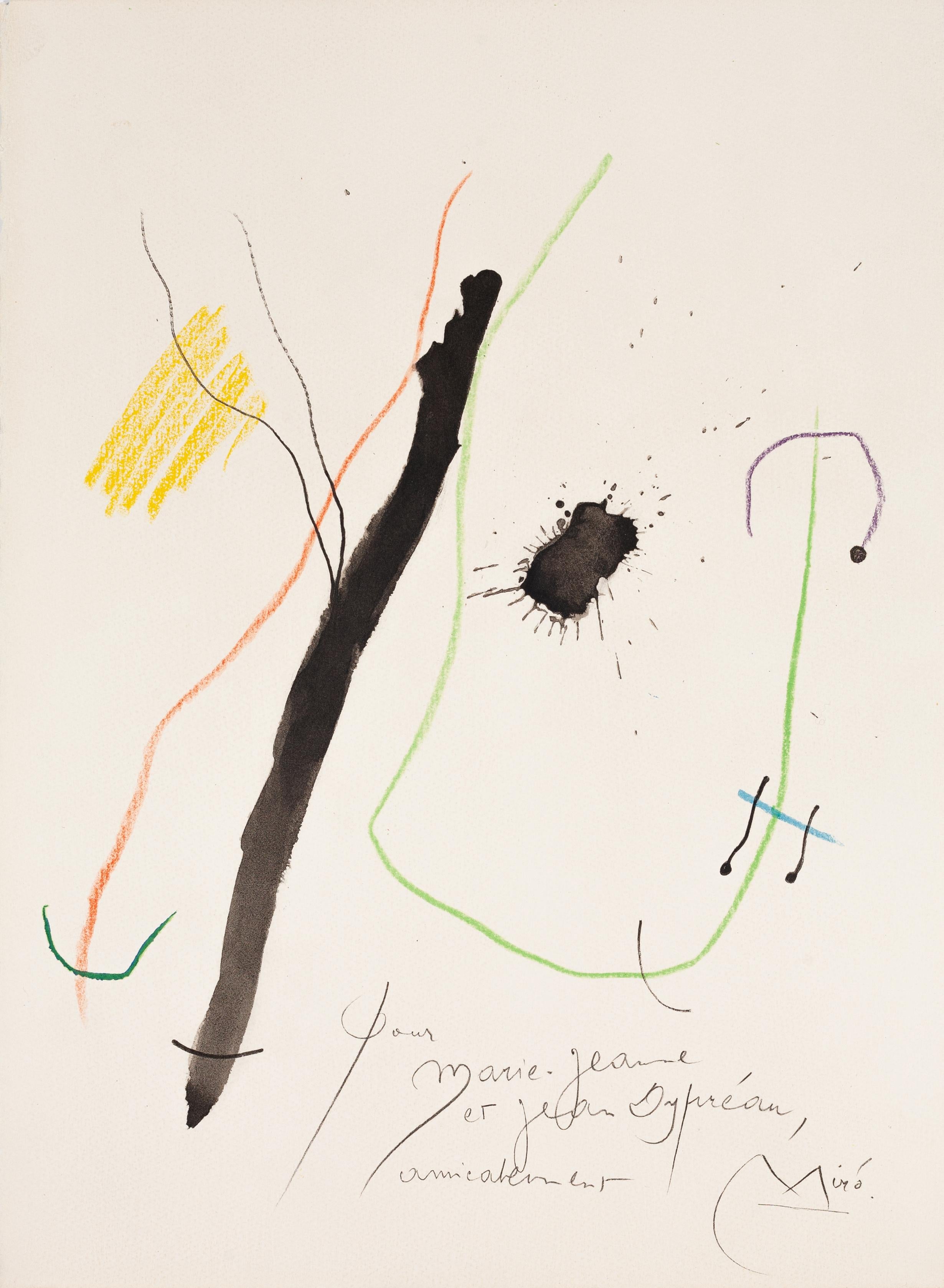 Joan Miró Print - Quelques Fleurs pour des Amis Dypréau No. 9 