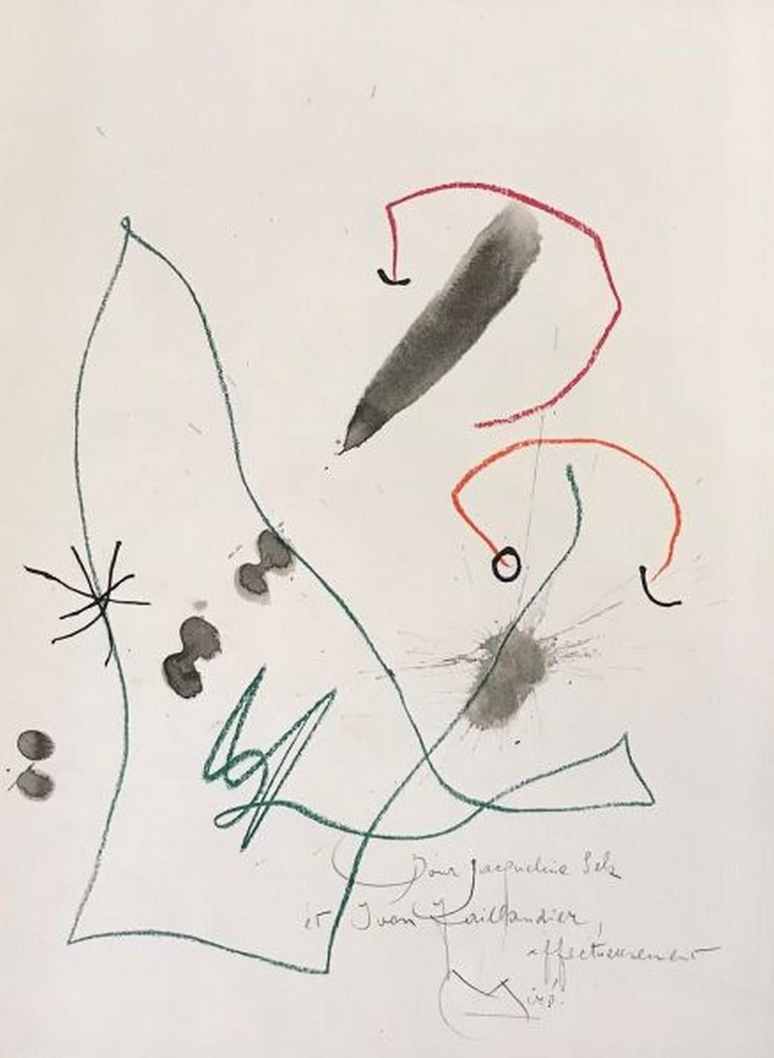 Joan Miró Abstract Print –  Ein paar Blumen für Freunde 