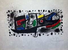 RARE 1969 “KATALONION” Rice Paper Pencil Signed Lithograph