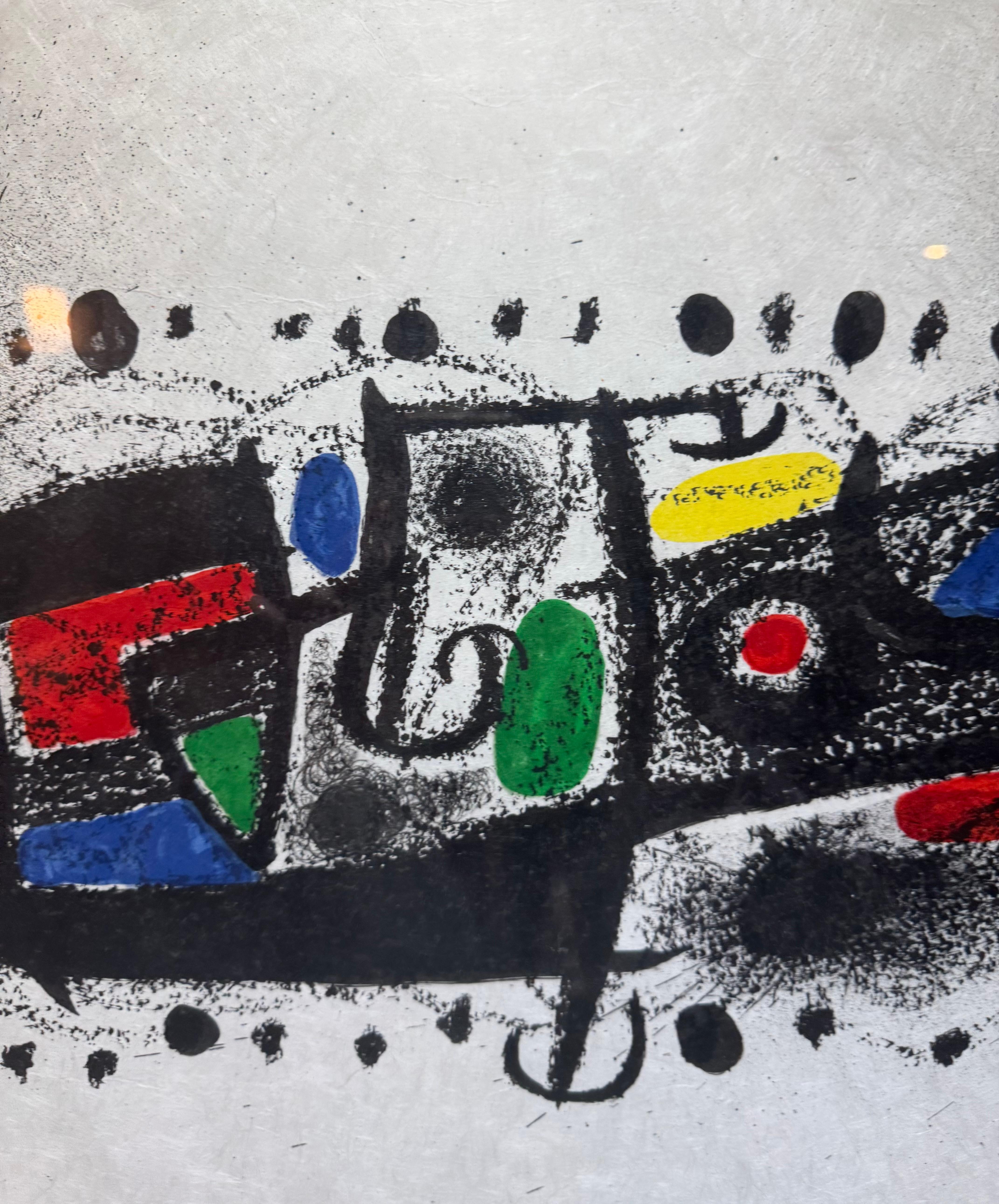 RARE 1969 “KATALONION” Rice Paper Pencil Signed Lithograph en vente 1