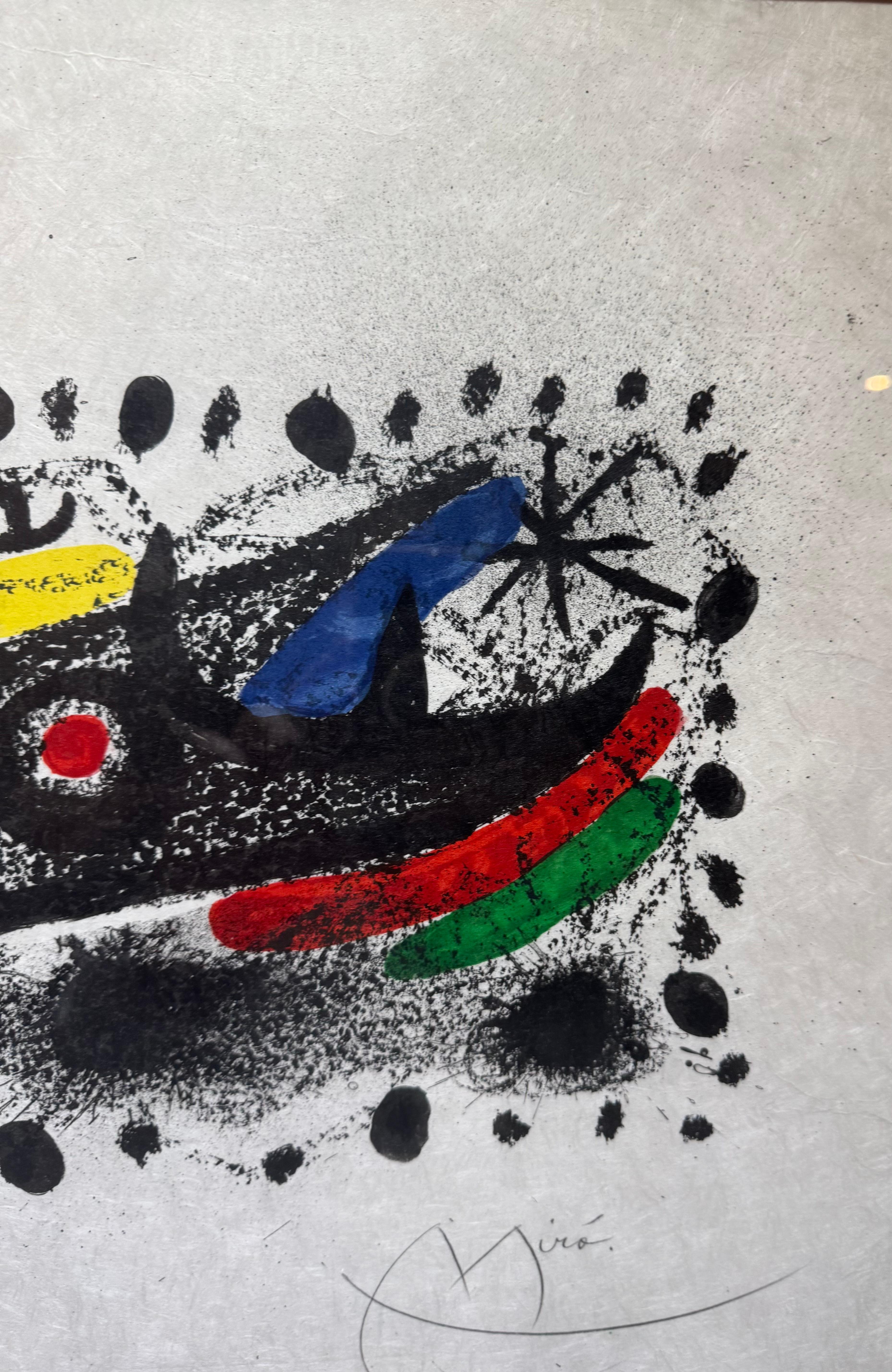 RARE 1969 “KATALONION” Rice Paper Pencil Signed Lithograph en vente 2