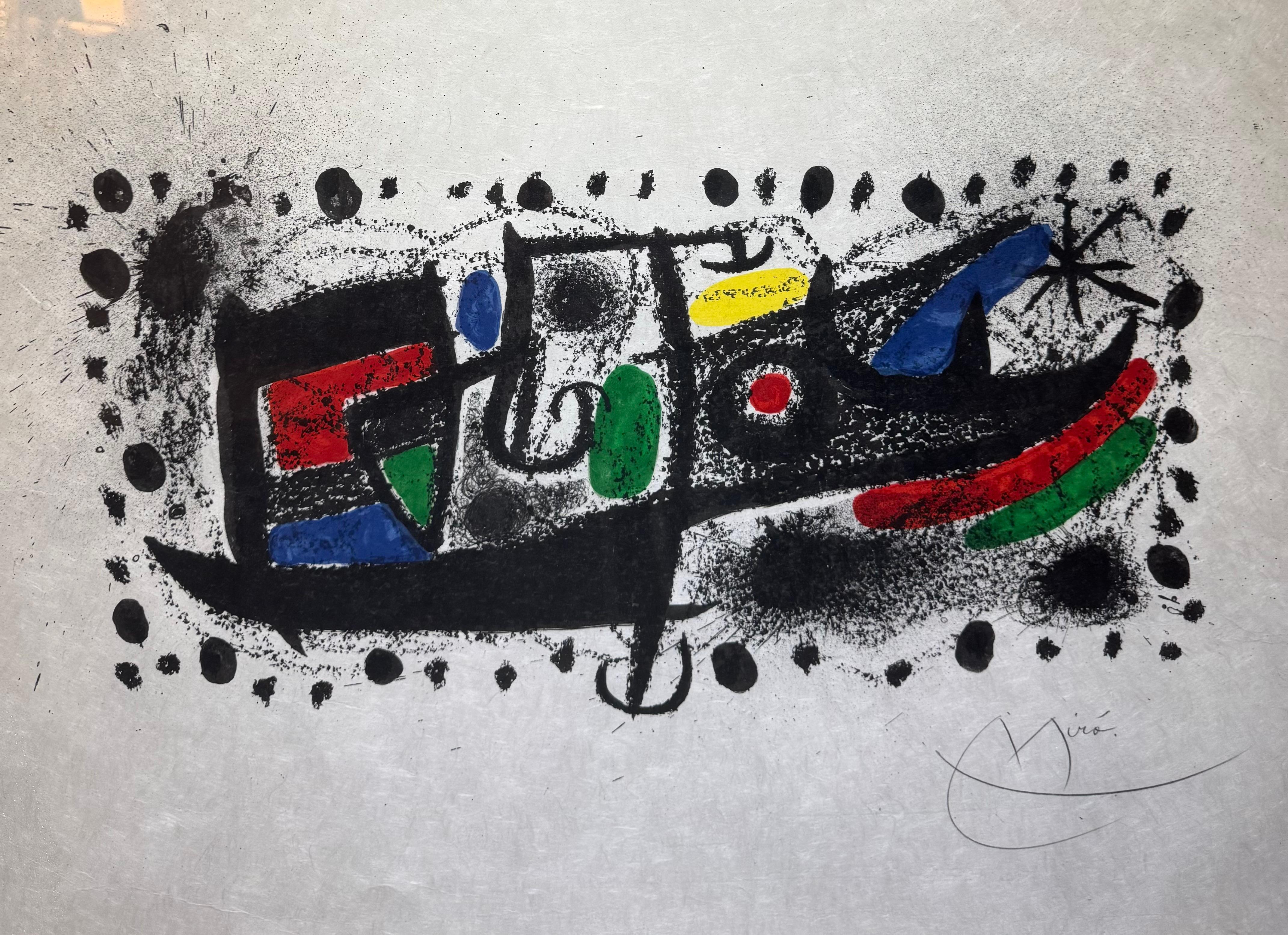 RARE 1969 “KATALONION” Rice Paper Pencil Signed Lithograph en vente 3