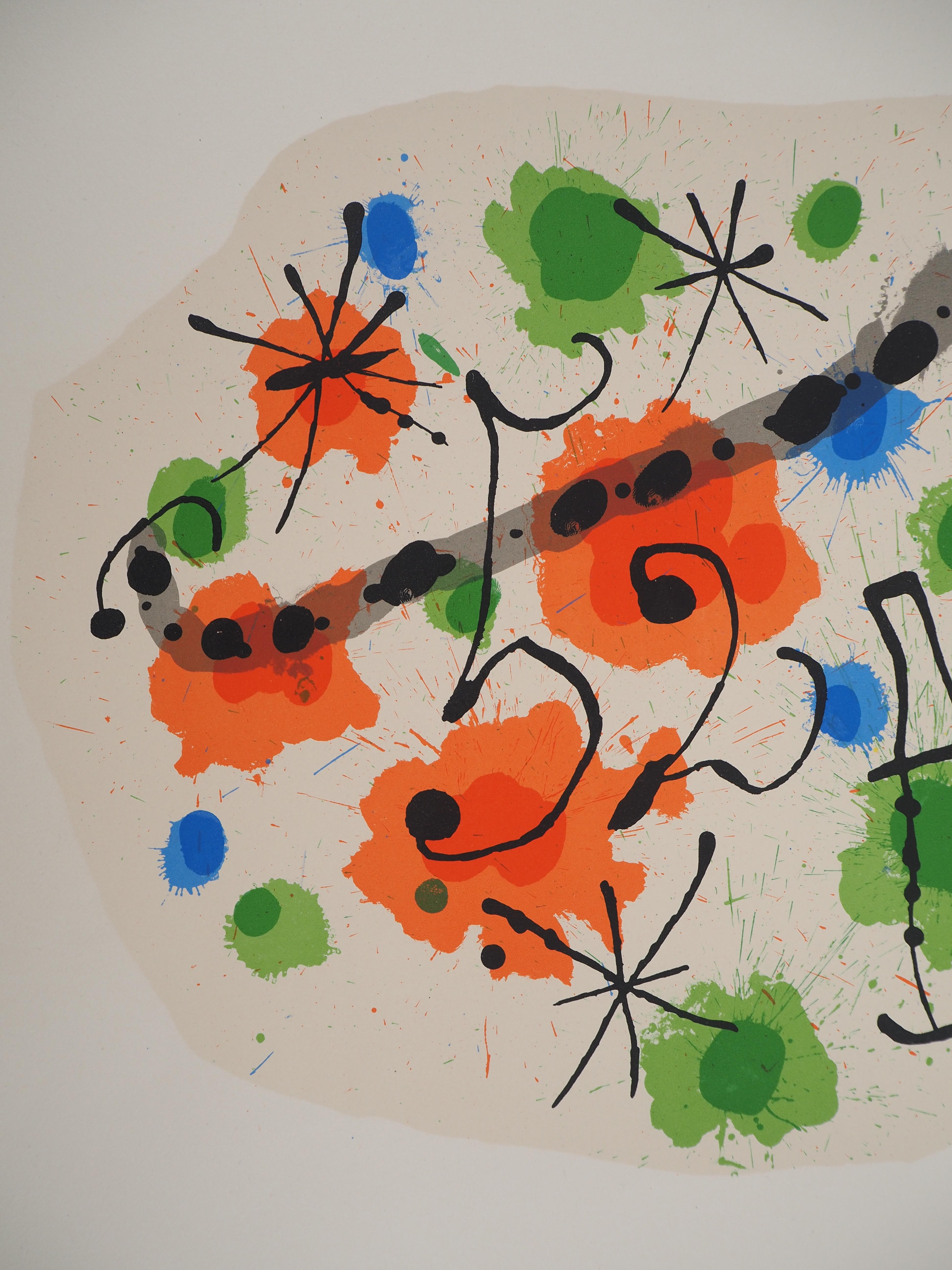 Joan MIRO
Composition rouge, préface à 52 Affiches, 1963

Lithographie originale en couleurs (Atelier Mourlot, Paris)
Signé au crayon par Fernand Mourlot
Daté au crayon
Numéroté sur / 125 exemplaires
Sur vélin d'Arches 64.5 x 48 cm (c. 25,3 x 18,8