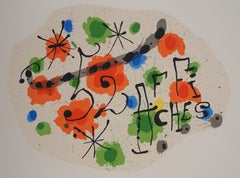 Composition rouge, Préface à 52 Affiches - Lithographie originale (Cramer #84)