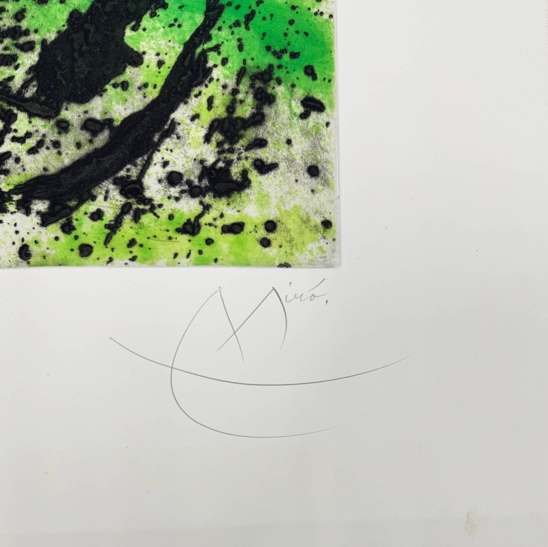 Règne végétal (Plant Kingdom) - Surrealist Print by Joan Miró