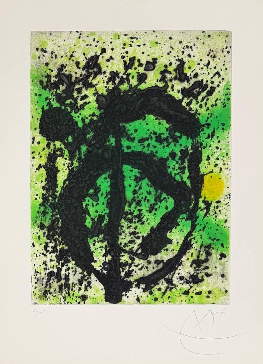 Joan Miro (1893-1983) - Règne végétal (Plant Kingdom)

Aquatint with carborundum from 1981.

The edition of 64/75 on Arches paper.

Dimensions of work: 74.3 x 57.7 cm.

Hand signed.

Publisher: Maeght Éditeur, Paris.

Reference: Dupin 462.

The work