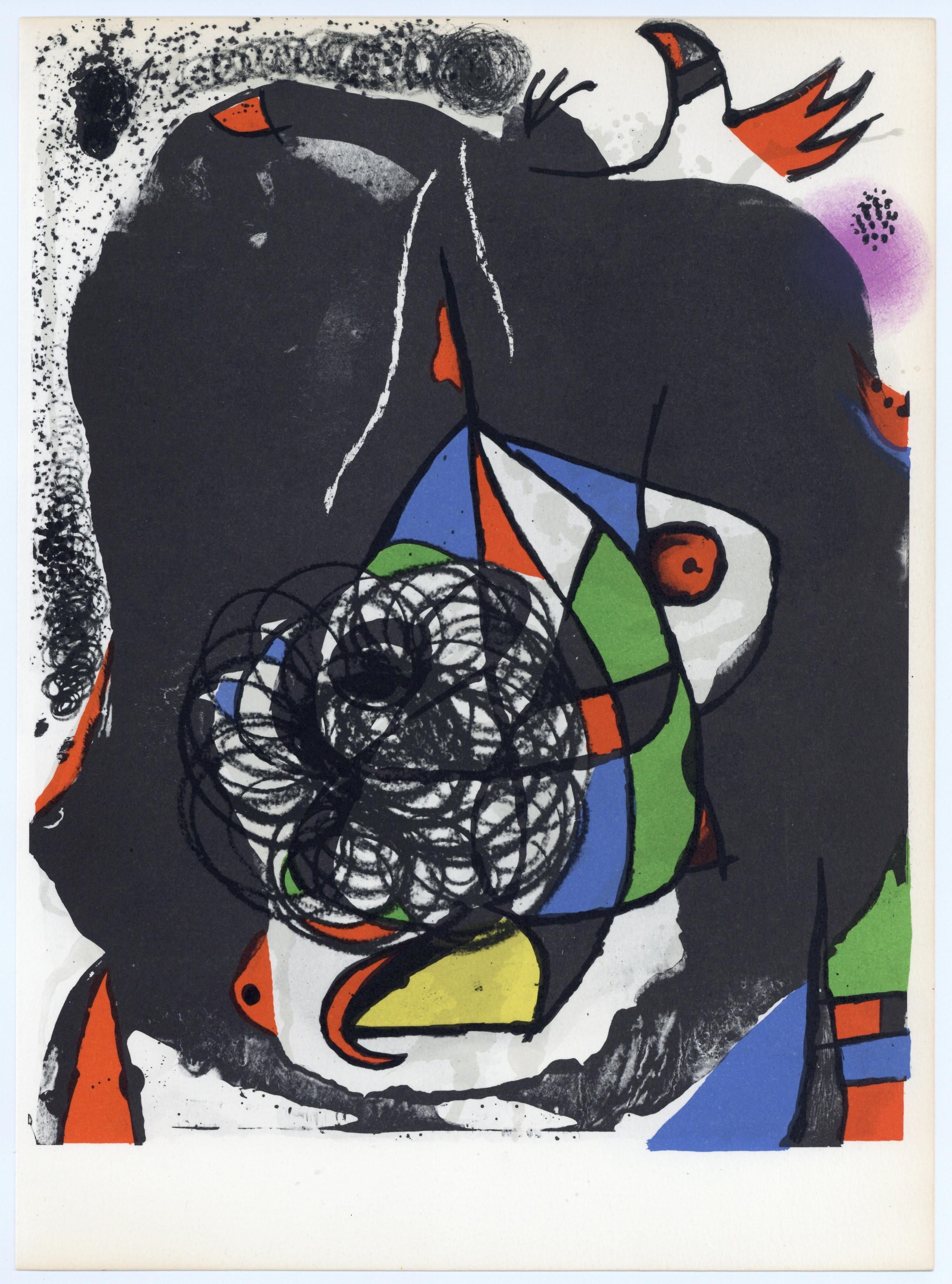 "Rivoluzioni II", litografia originale - Print di Joan Miró