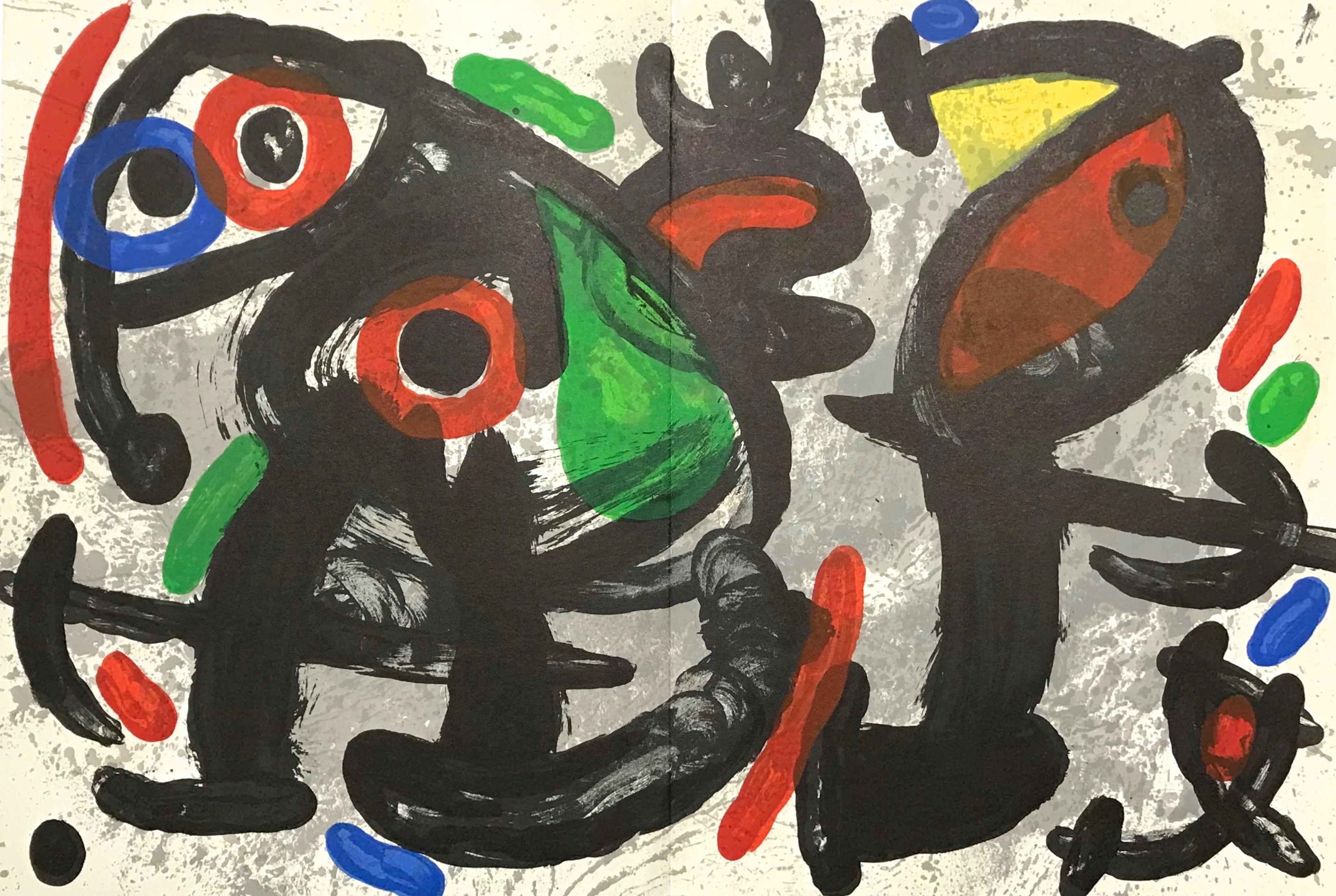 "Ronde de nuit" original lithograph - Print by Joan Miró